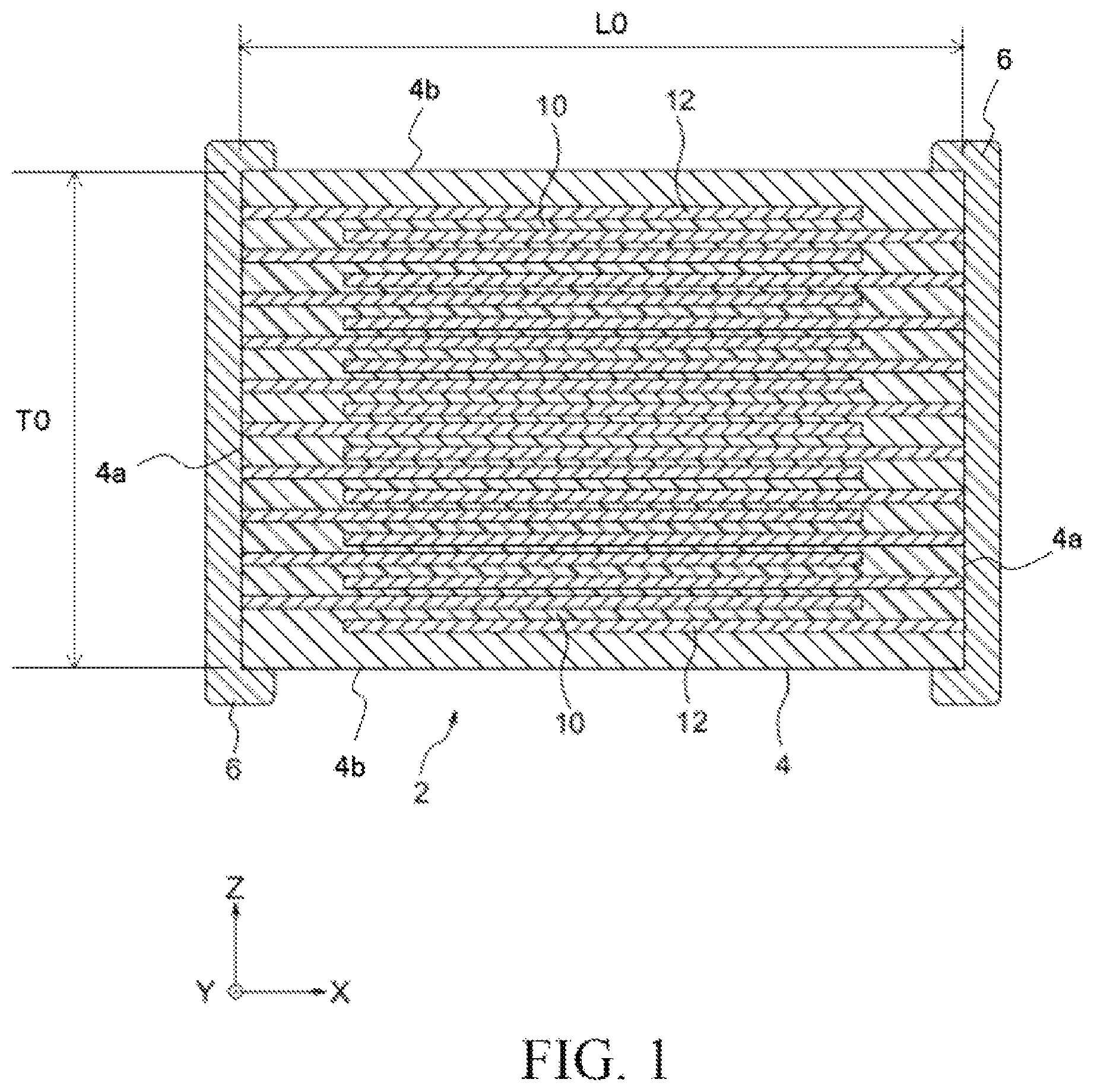 Patent US12322553 — Dielectric composition and multilayer ceramic electronic component — Figure 1