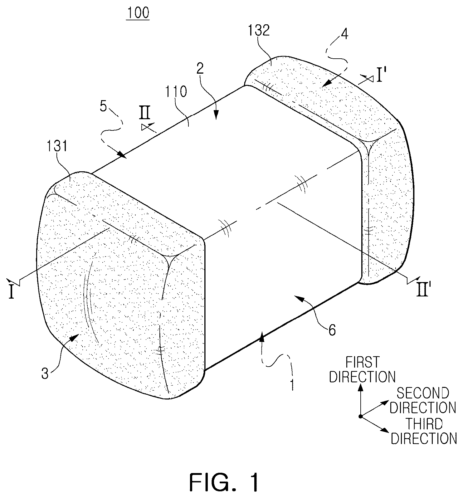 Patent US12322556 Figure 1 – Multilayer electronic component