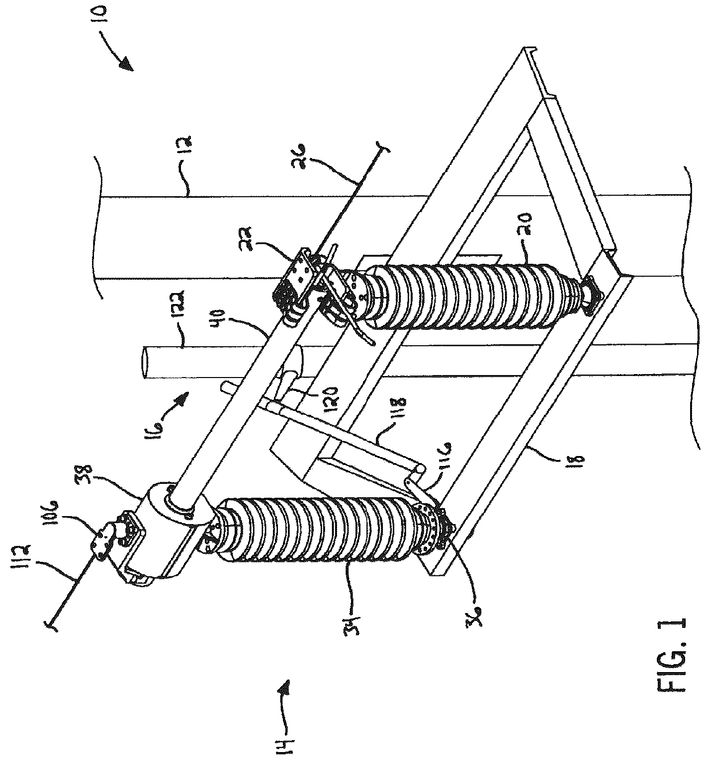 Patent US12322561 Figure 1 – Side break air switch with anti-rolling blade lock