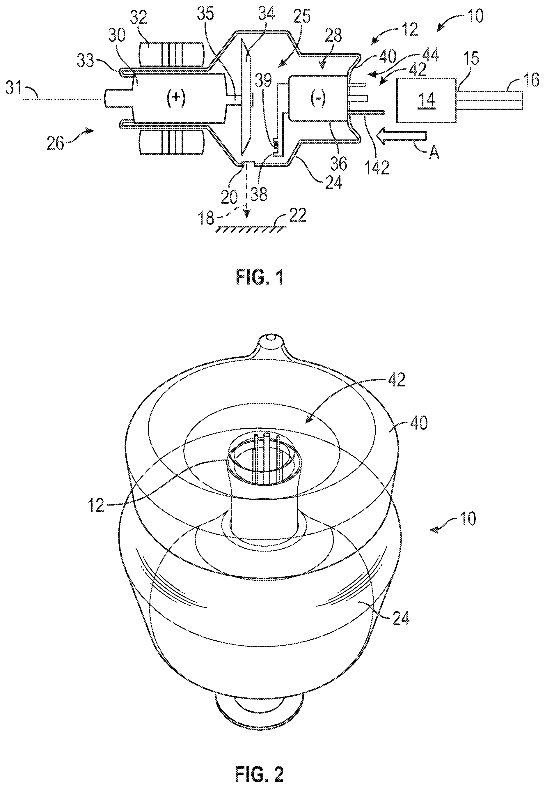 Patent US12322567 — Vacuum tube insert assembly with feed-through pin plug and mating socket — Figure 1
