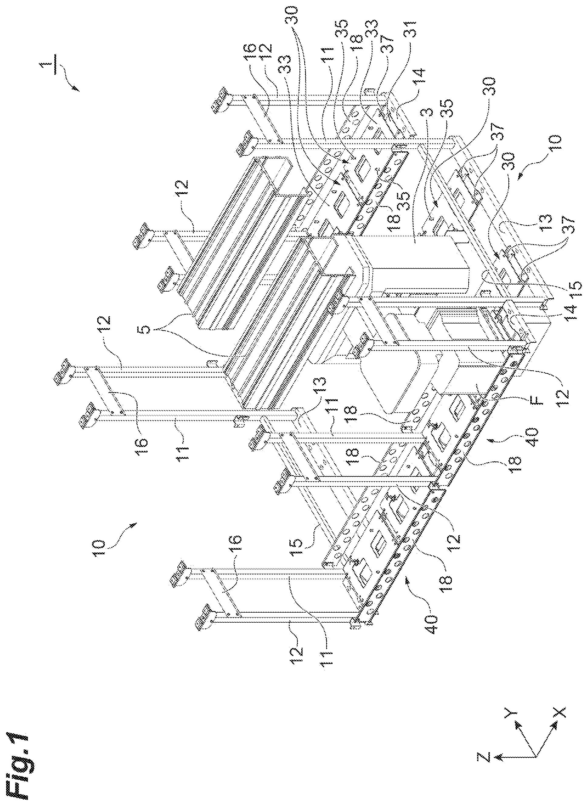 Patent US12322624 — Storage shelf — Figure 1