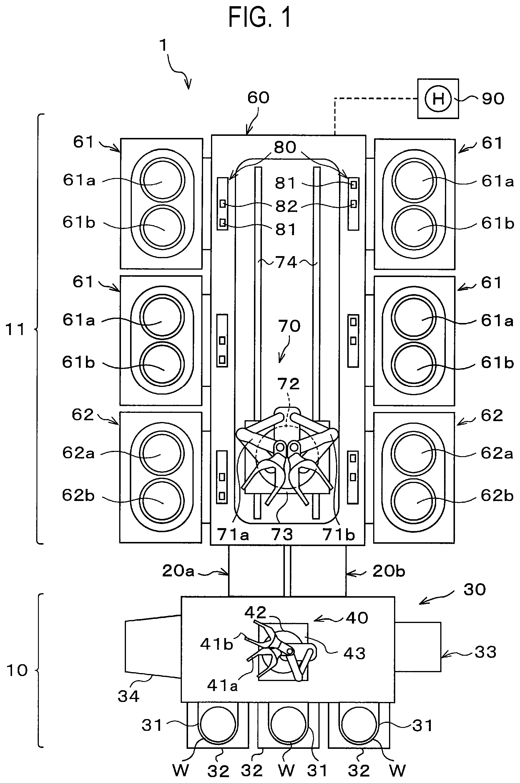 Patent US12322629 Figure 1 – Transfer apparatus and transfer method