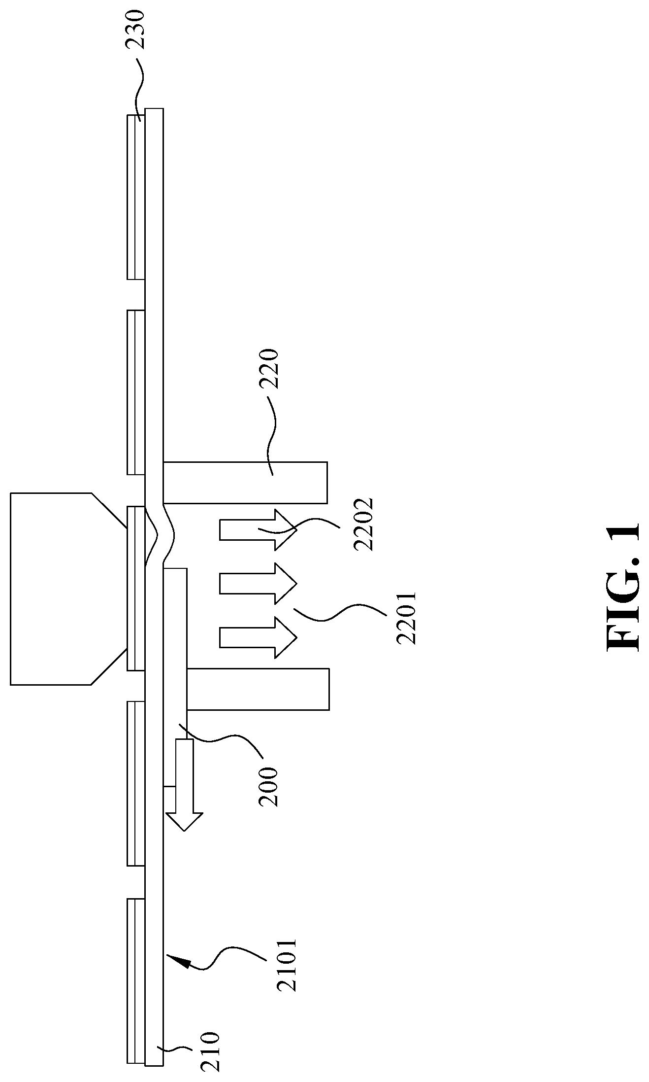 Patent US12322639 — Hybrid bond method for fixing dies — Figure 1