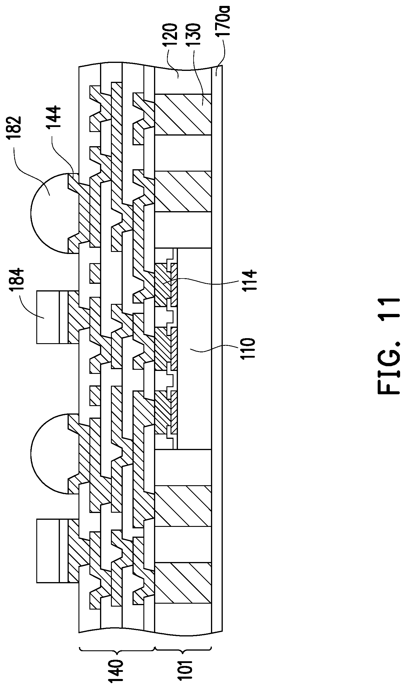 Patent US12322640 Figure 6 – Semiconductor package and manufacturing method thereof