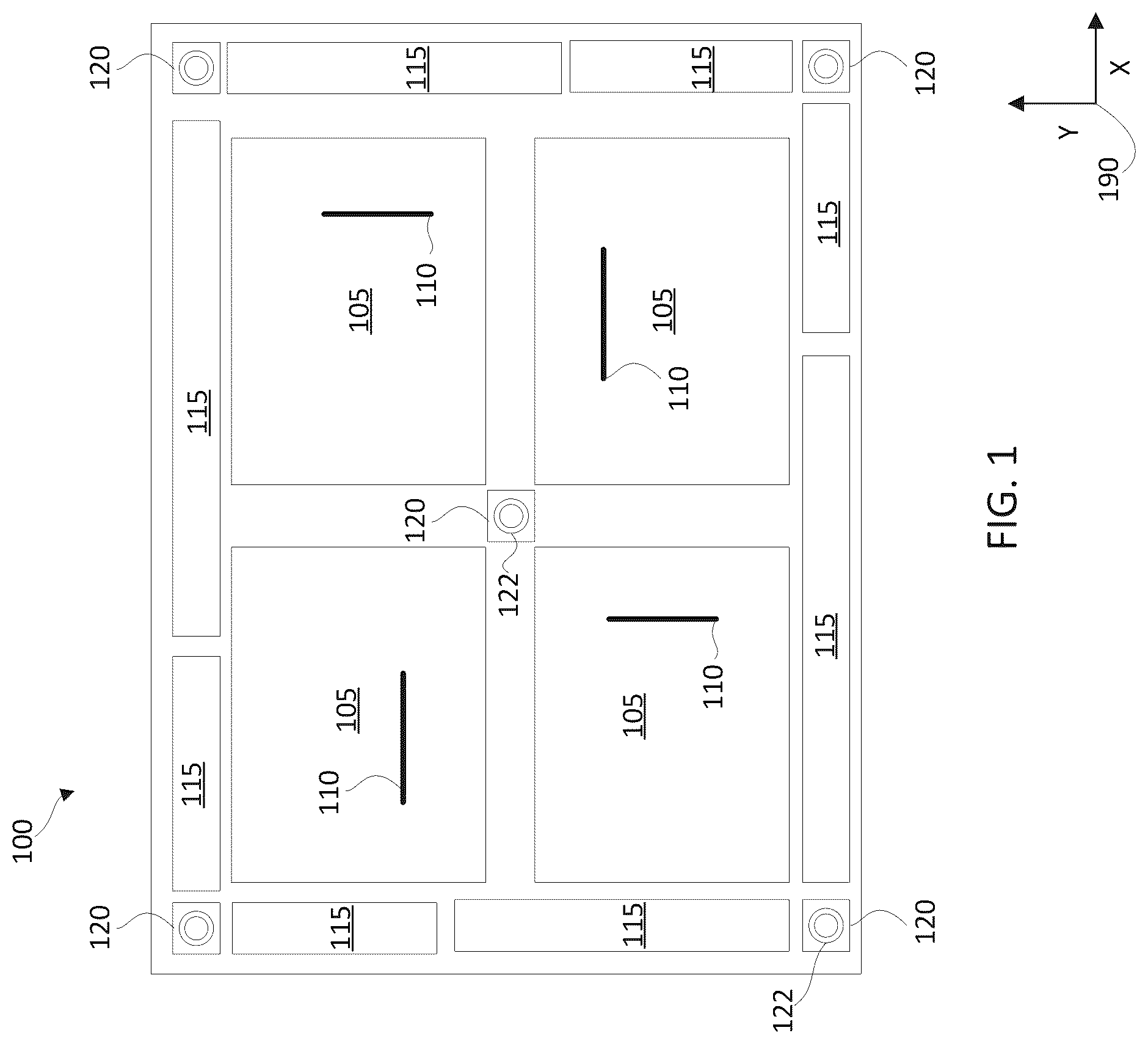 Patent US12322661 — Shifted via-chain electrical-test measurements for hybrid bonding alignment correlation — Figure 1