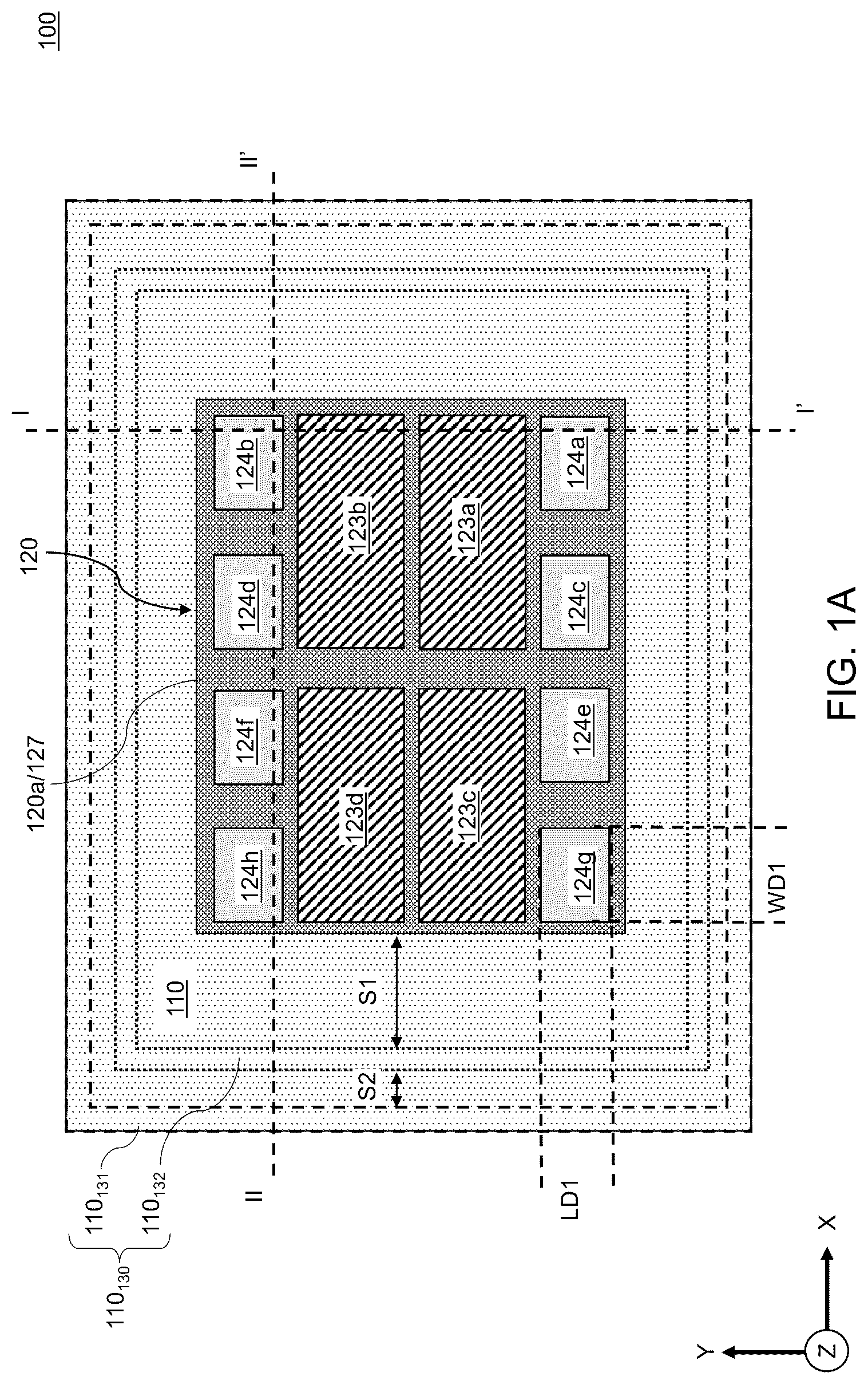 Patent US12322666 — Package assembly lid and methods for forming the same — Figure 1