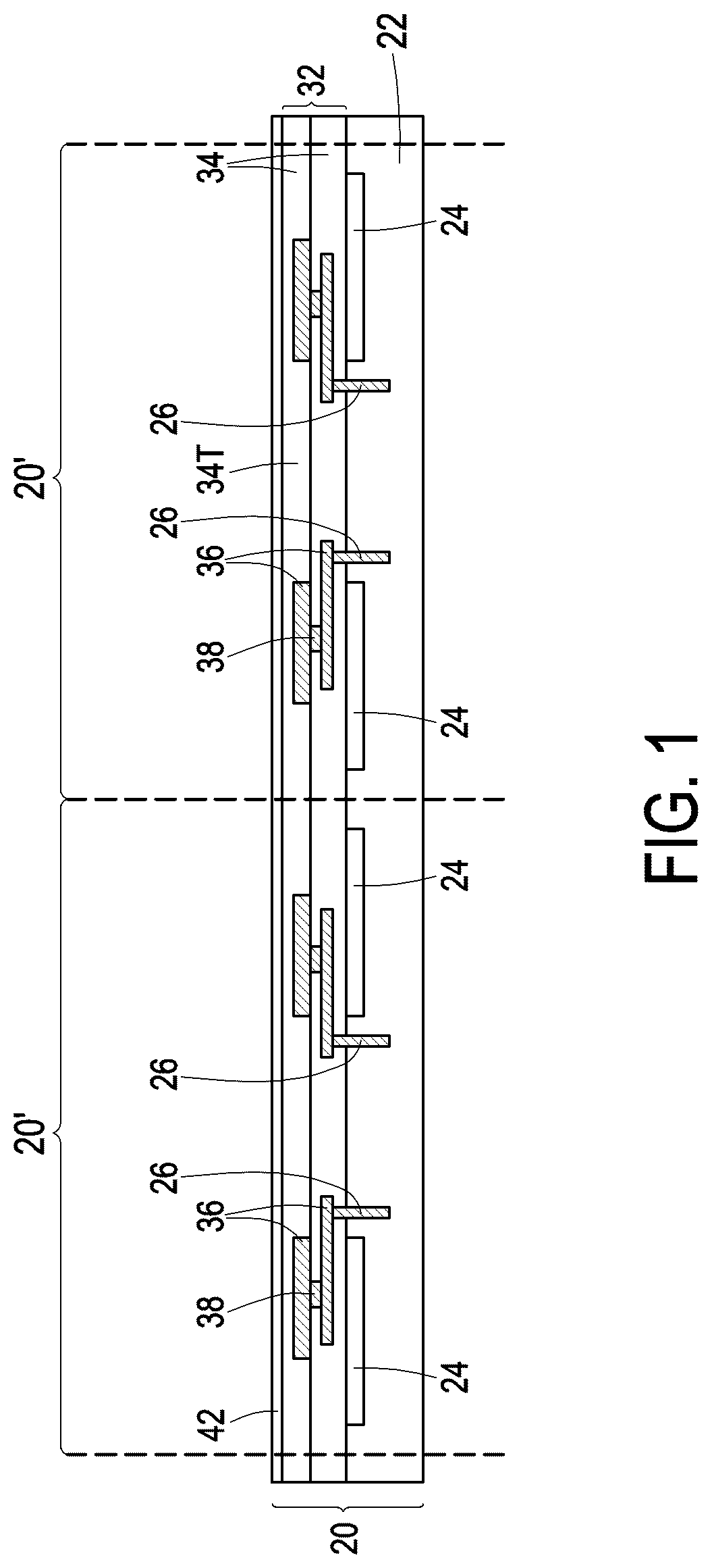 Patent US12322673 Figure 1 – 3DIC with heat dissipation structure and warpage control
