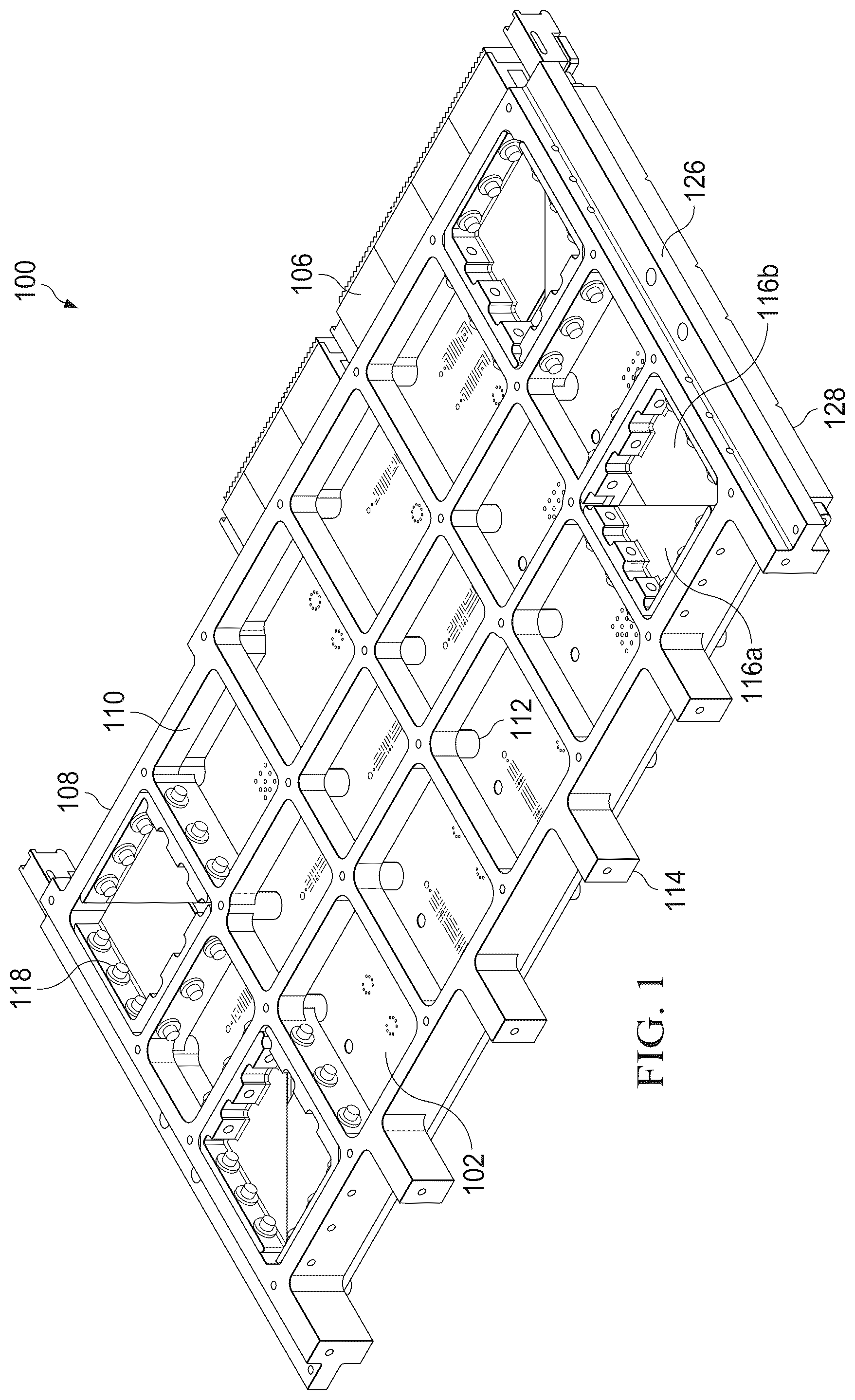 Patent US12322674 — Thermal spreader including ringframe and thermal straps for thermal dissipation in space and other applications — Figure 1