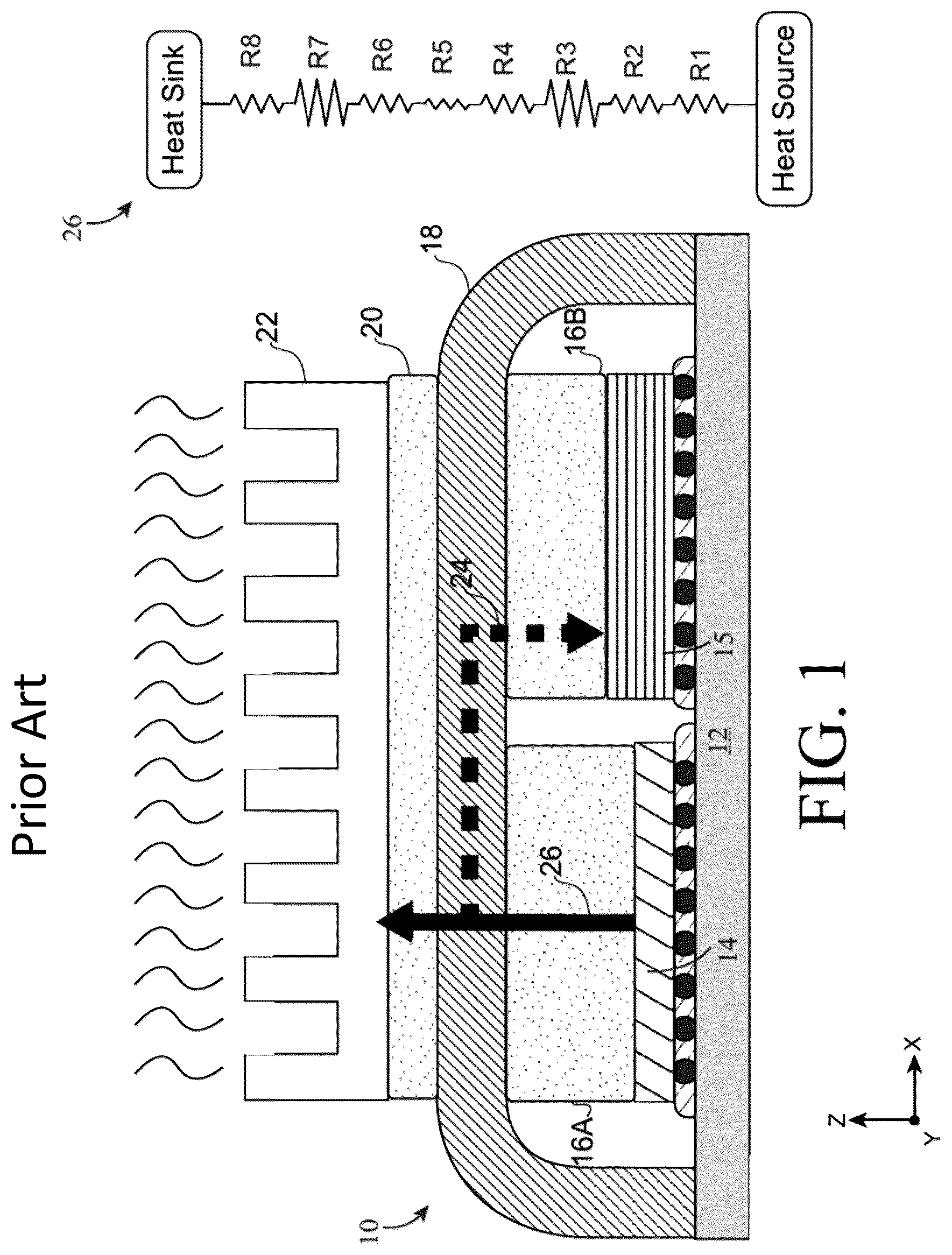 Patent US12322677 — Fluid channel geometry optimizations to improve cooling efficiency — Figure 1