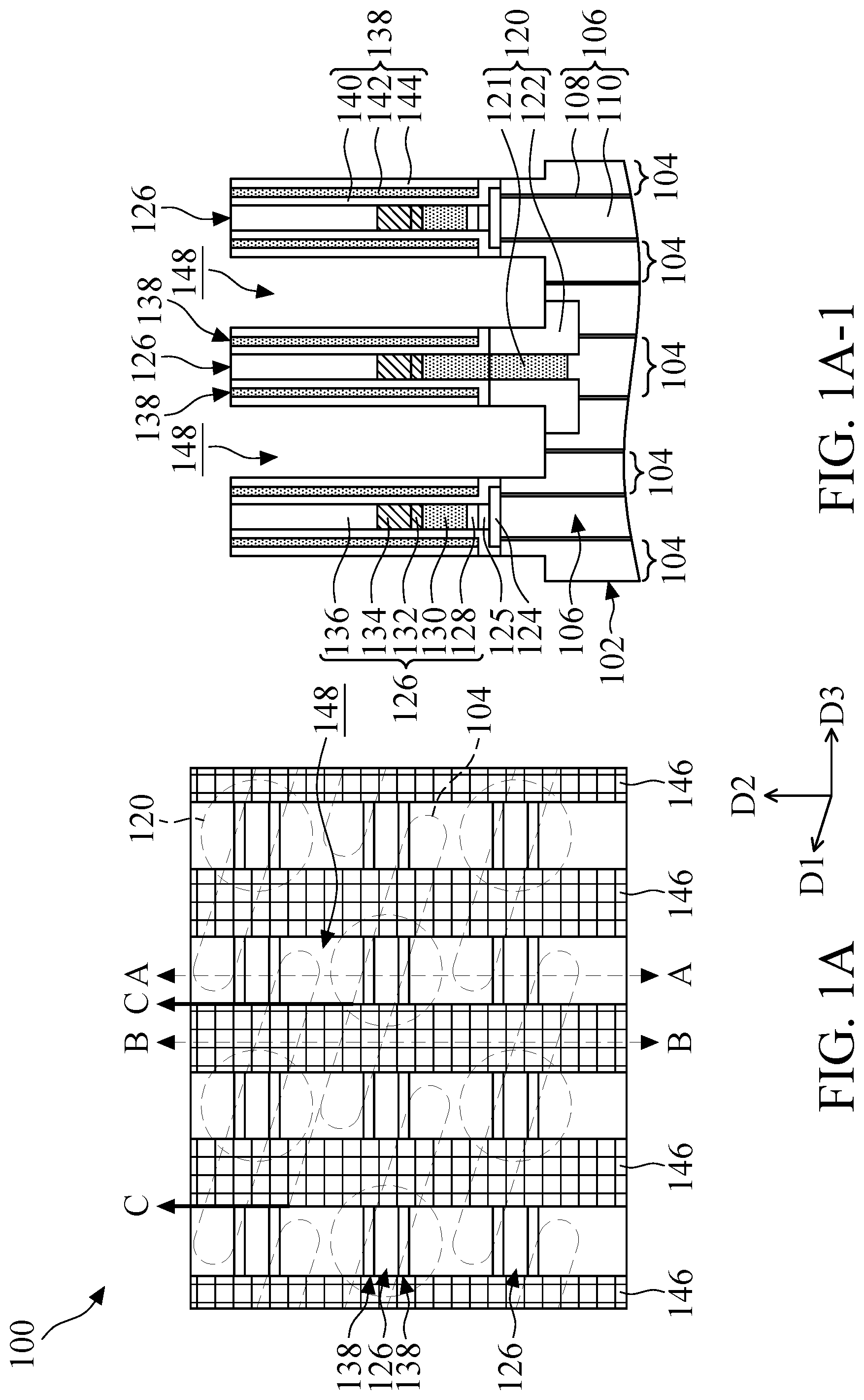 Patent US12322698 Figure 1 – Semiconductor memory structure and method for forming the same