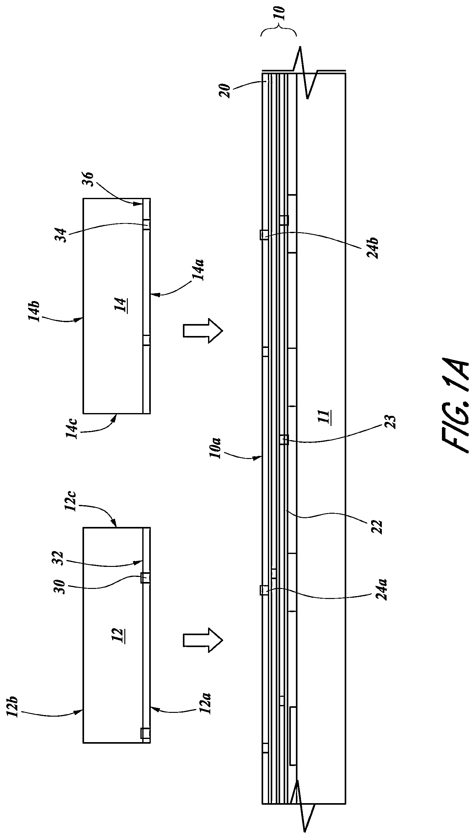 Patent US12322718 — Bonded structure with interconnect structure — Figure 1