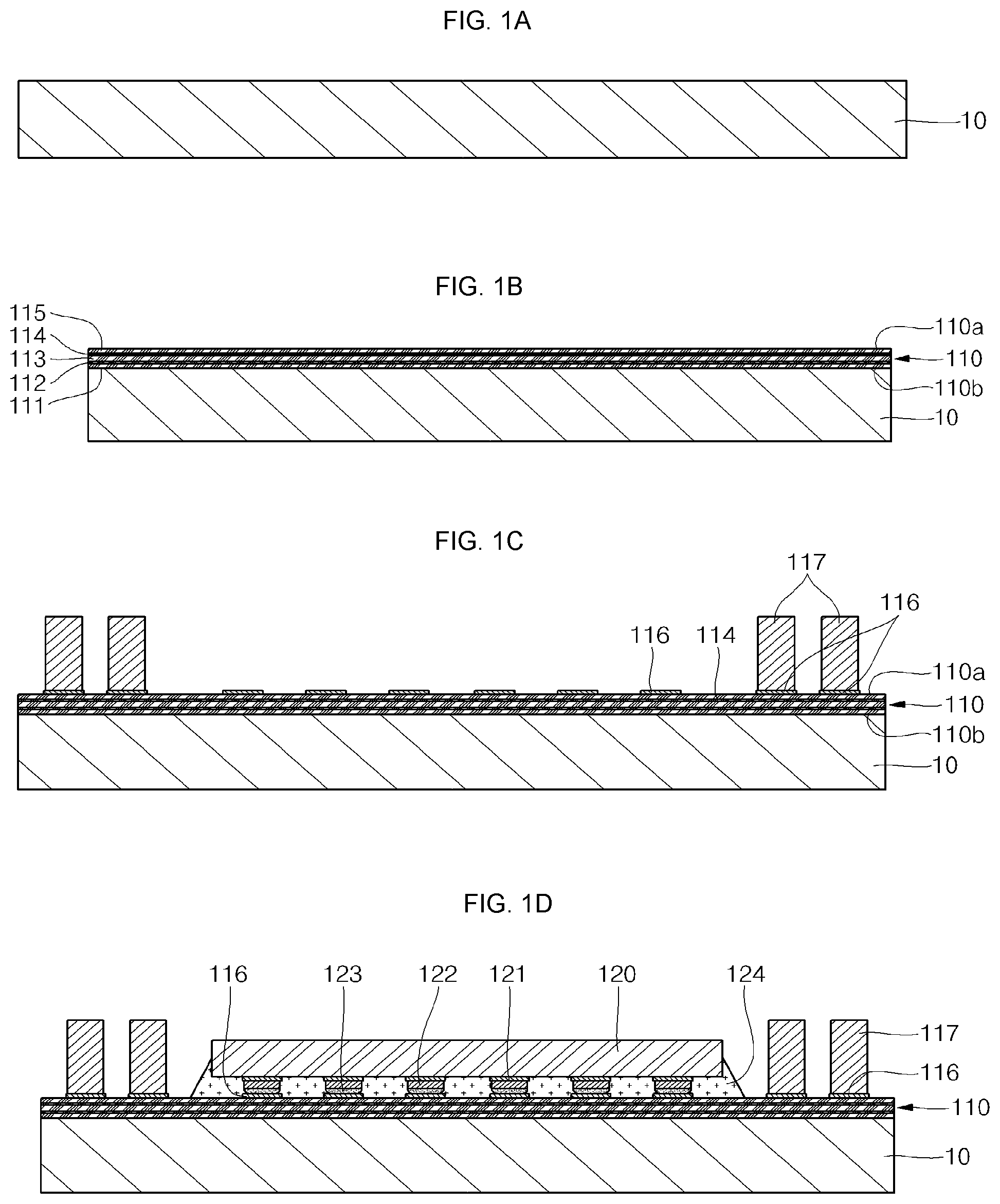Patent US12322731 — Semiconductor package using a coreless signal distribution structure — Figure 1