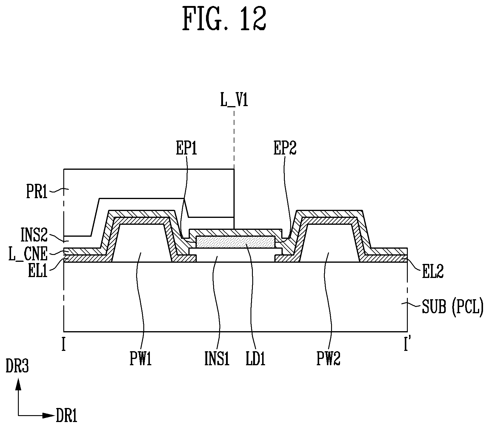 Patent US12322746 Figure 11 – Display device and manufacturing method thereof