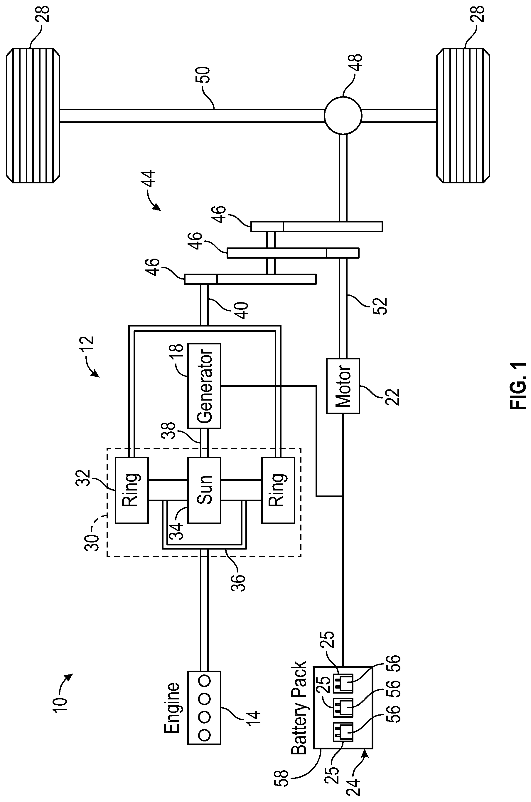 Patent US12322777 — Battery array designs with integrated roll bonded cold plates — Figure 1