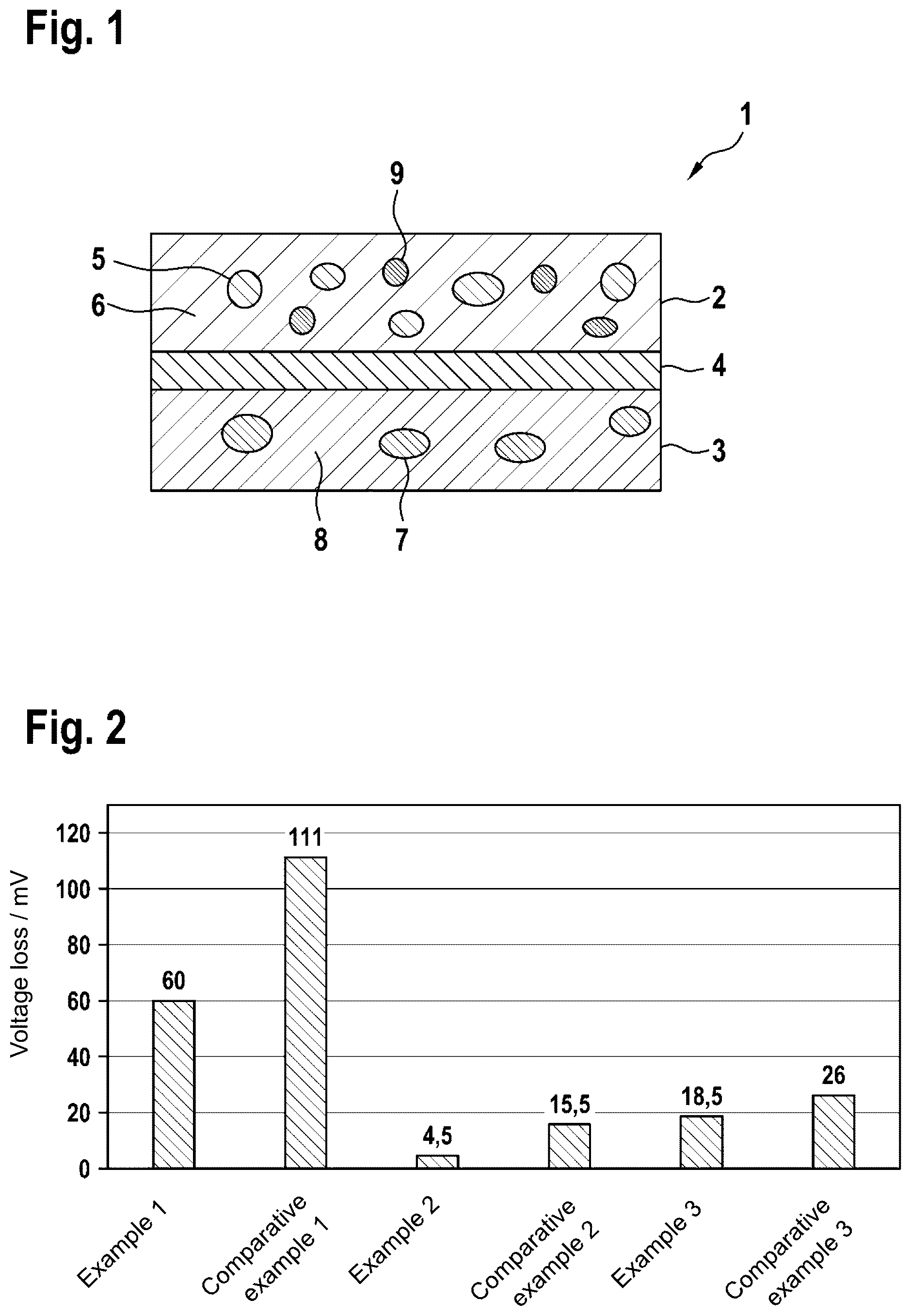 Patent US12322812 — Fuel cell electrode, catalyst-coated membrane, fuel cell, and method for producing the fuel cell electrode and catalyst-coated membrane — Figure 1