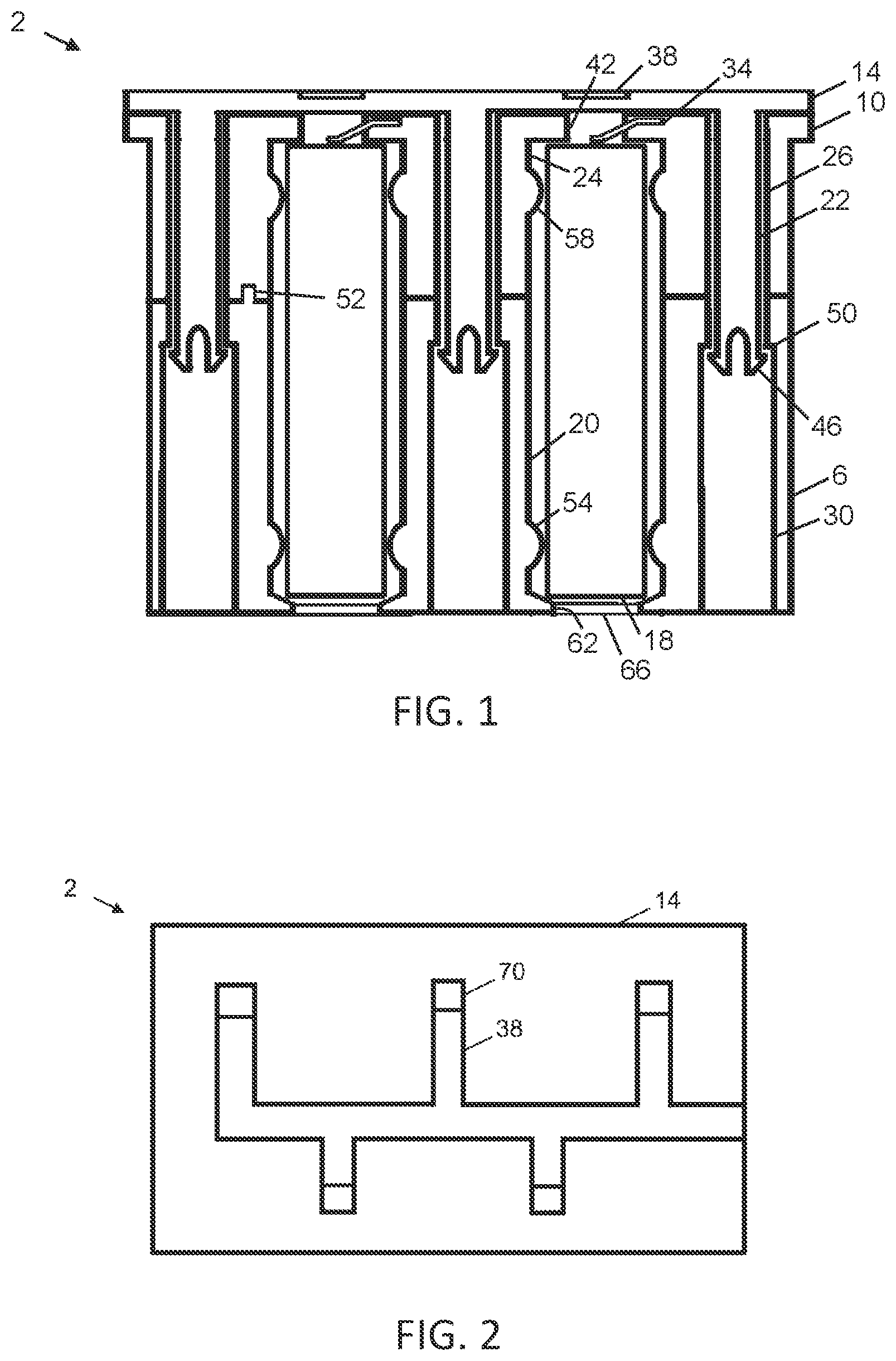 Patent US12322815 Figure 1 – Cell holder with top and intermediate trays
