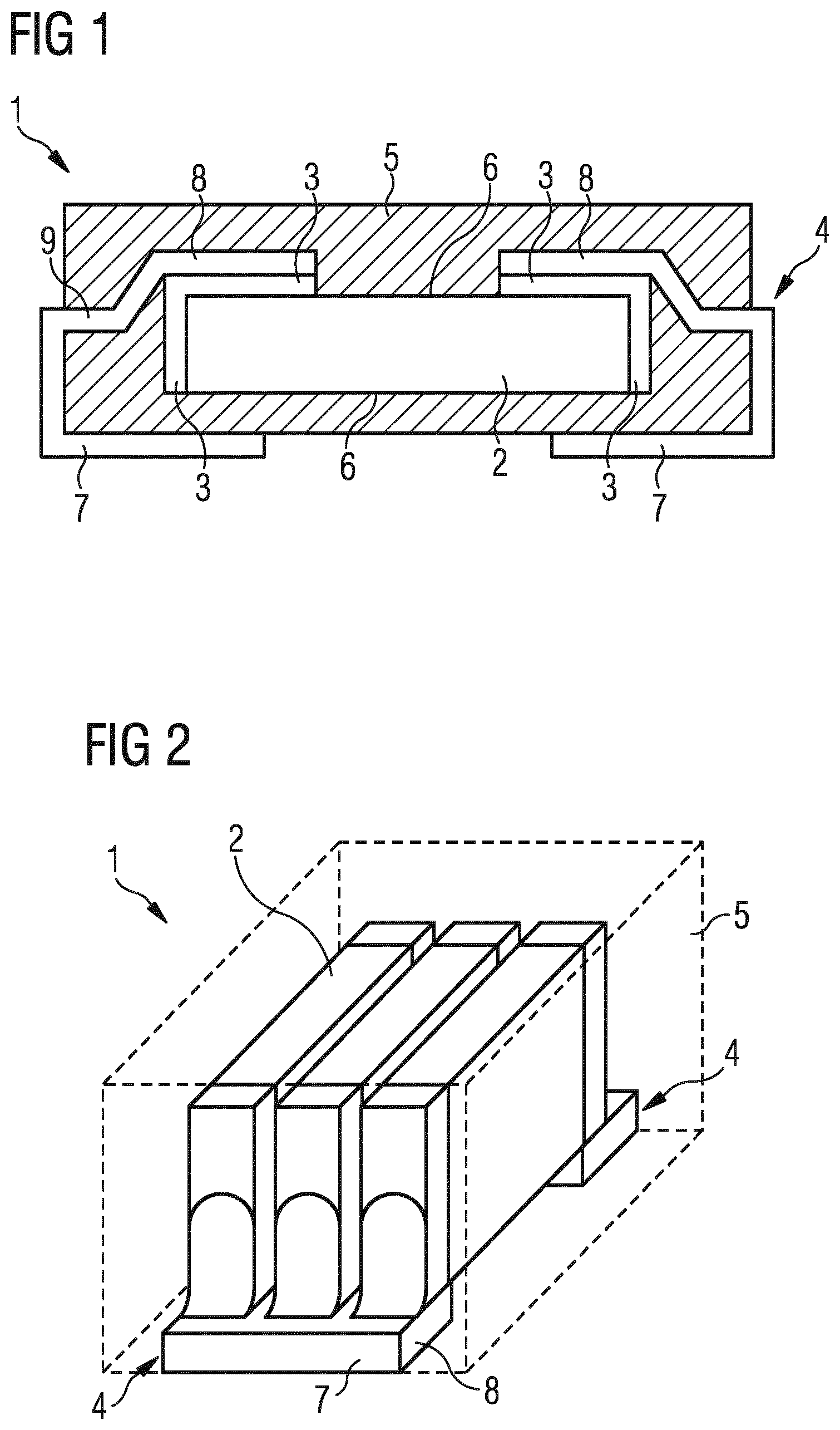 Patent US12322820 Figure 1 – Assembly for protecting an SMD component from environmental influences