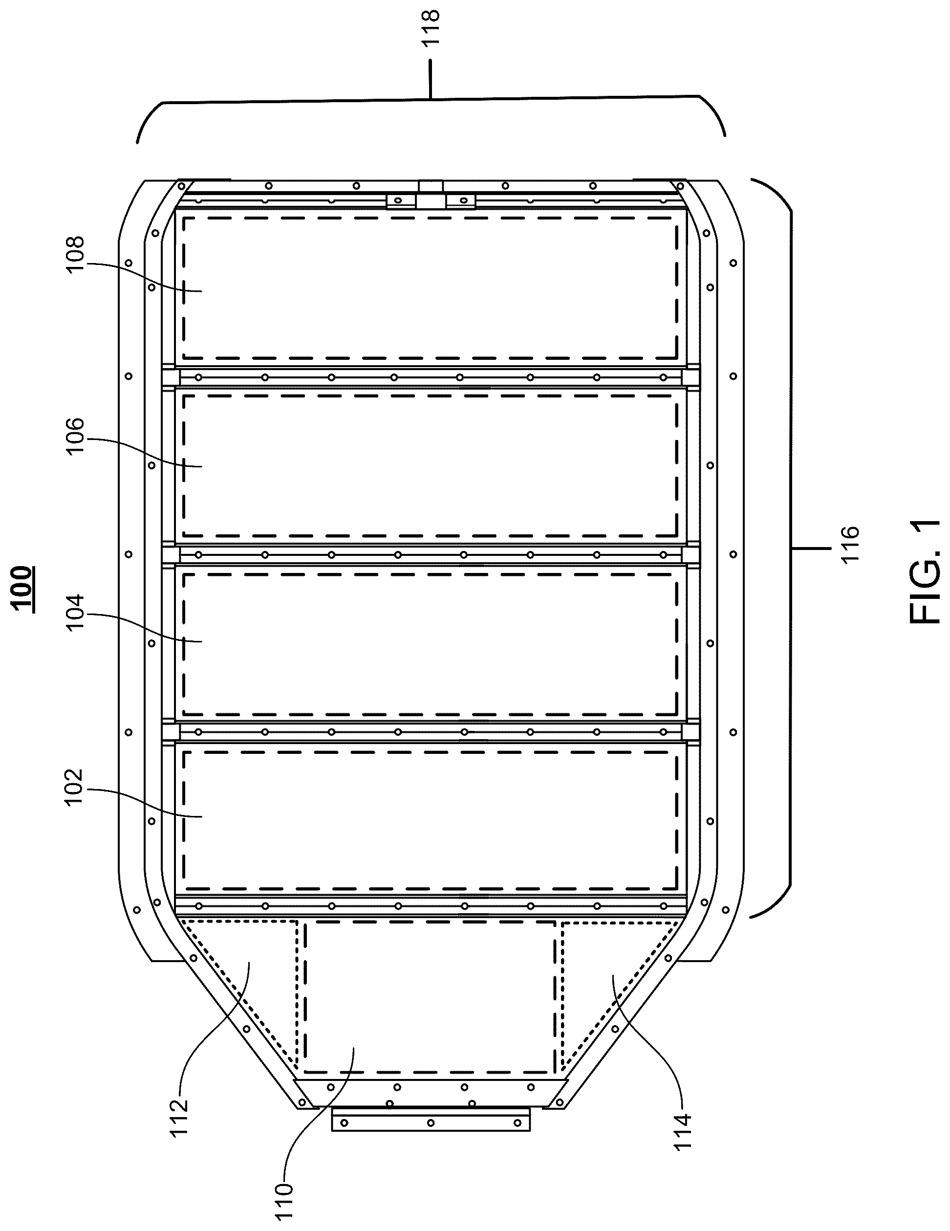 Patent US12322827 — Distribution system for unswitched high voltage power — Figure 1