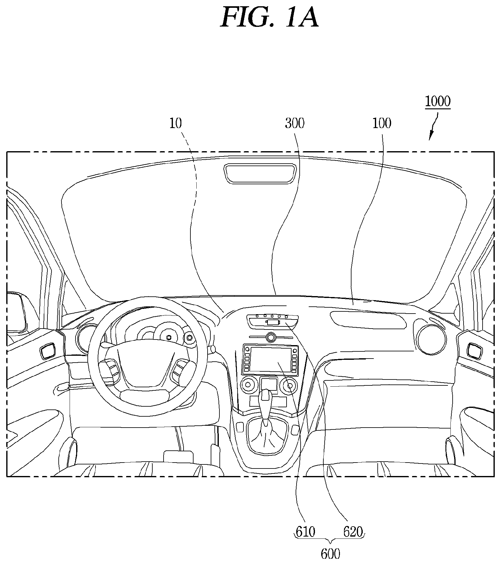 Patent US12322853 Figure 1 – Antenna system mounted on vehicle