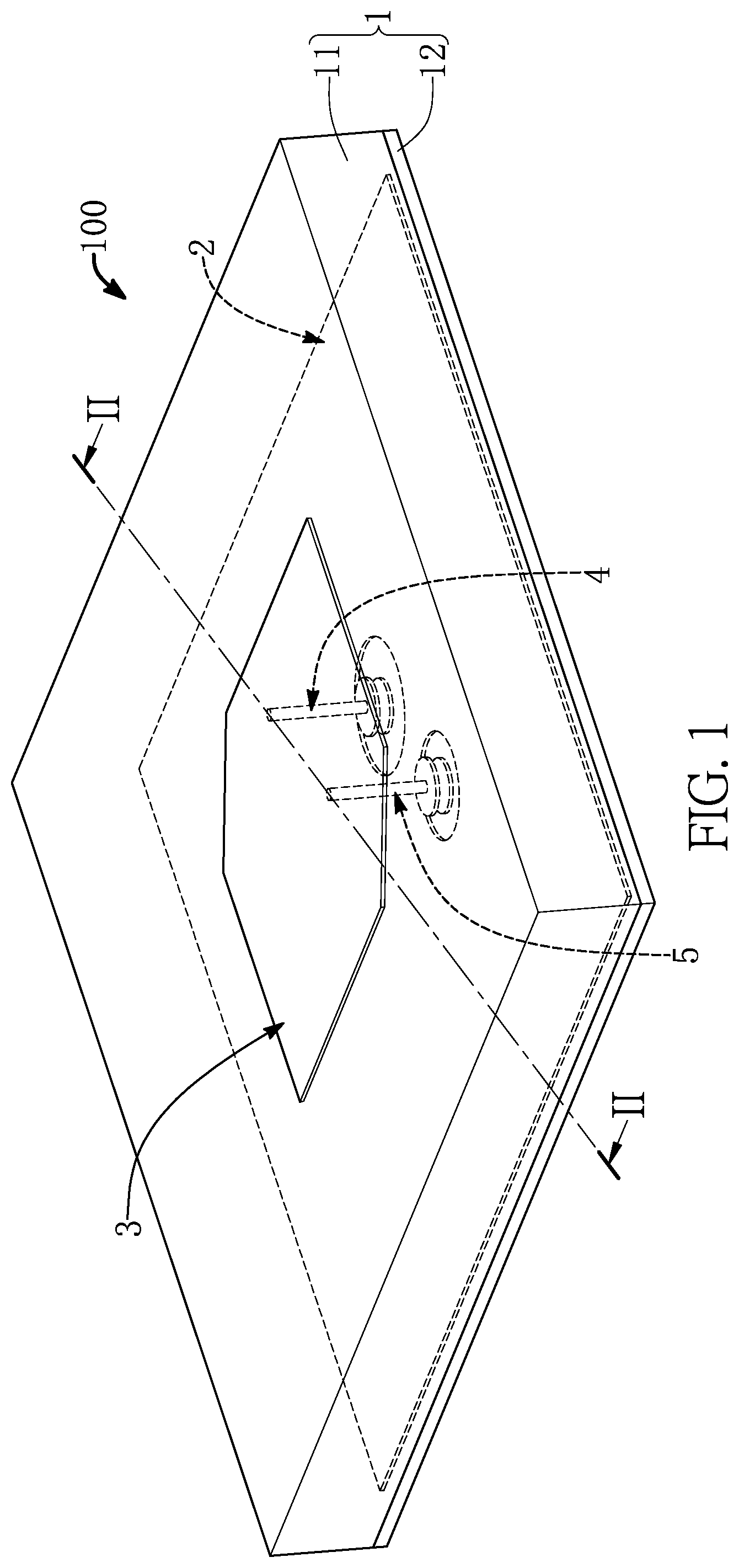 Patent US12322860 — Antenna device — Figure 1