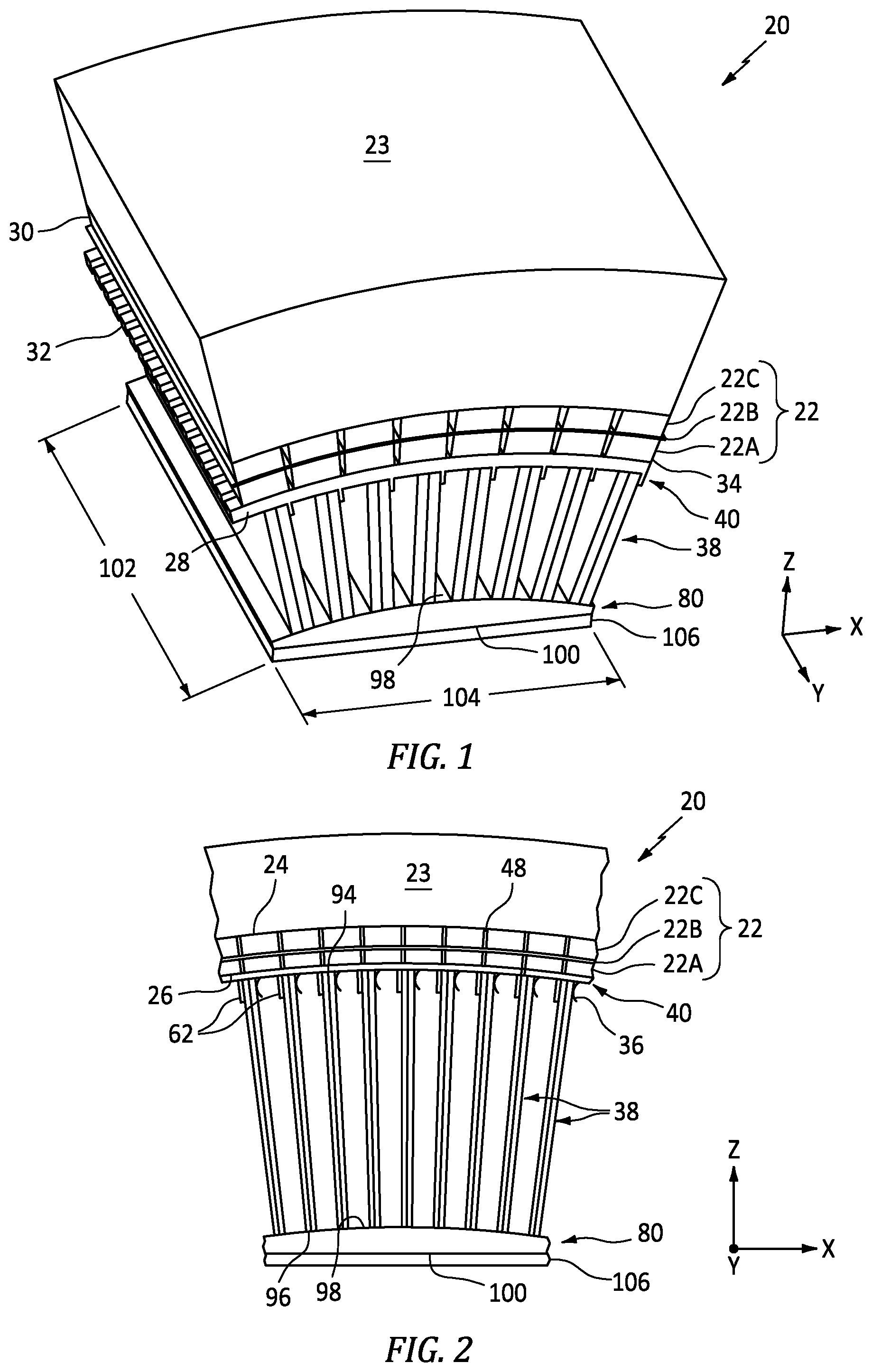 Patent US12322864 Figure 1 – Conformal antenna device