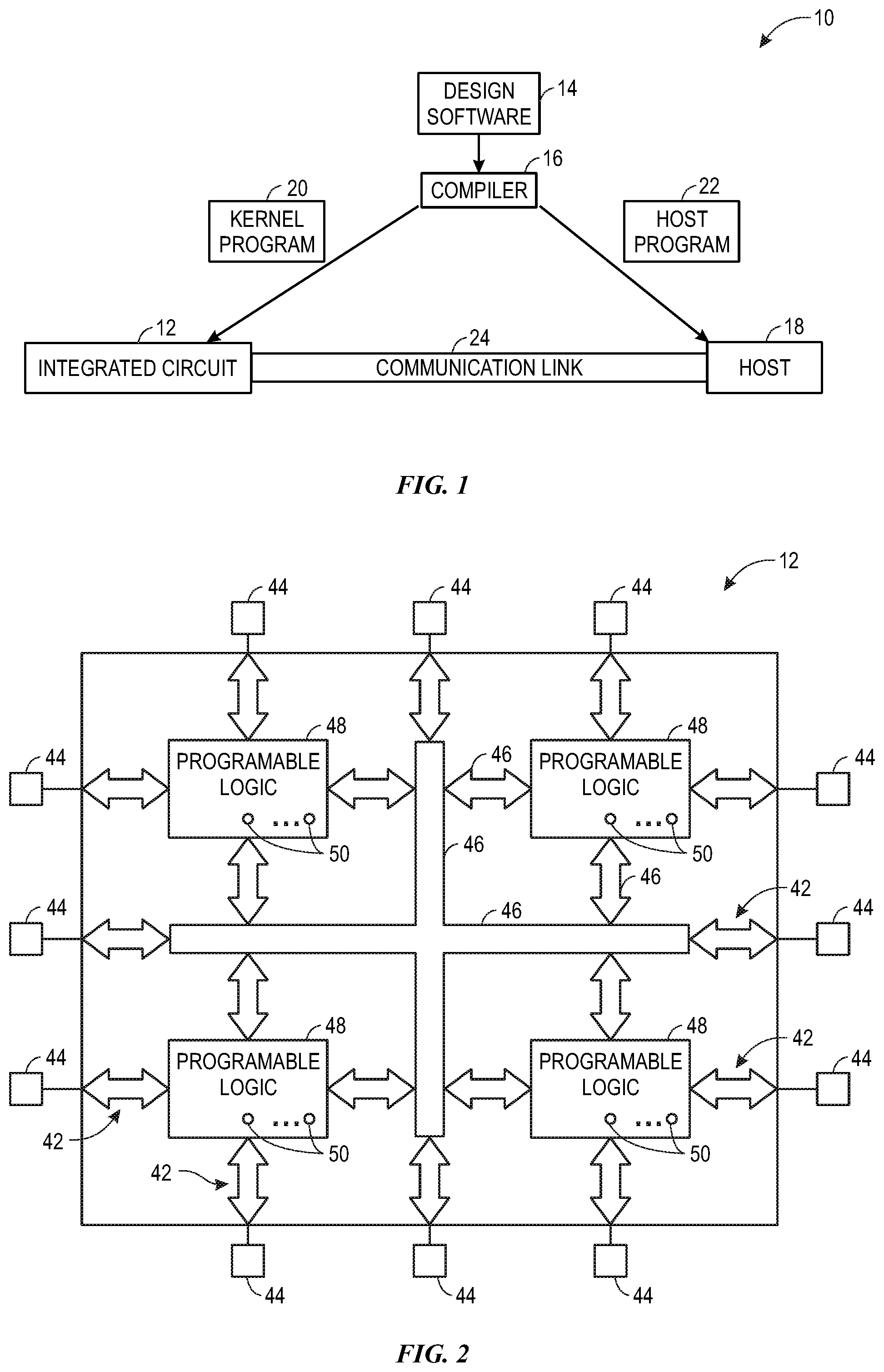 Patent US12322888 — Device under test board with offset connection to host board — Figure 1