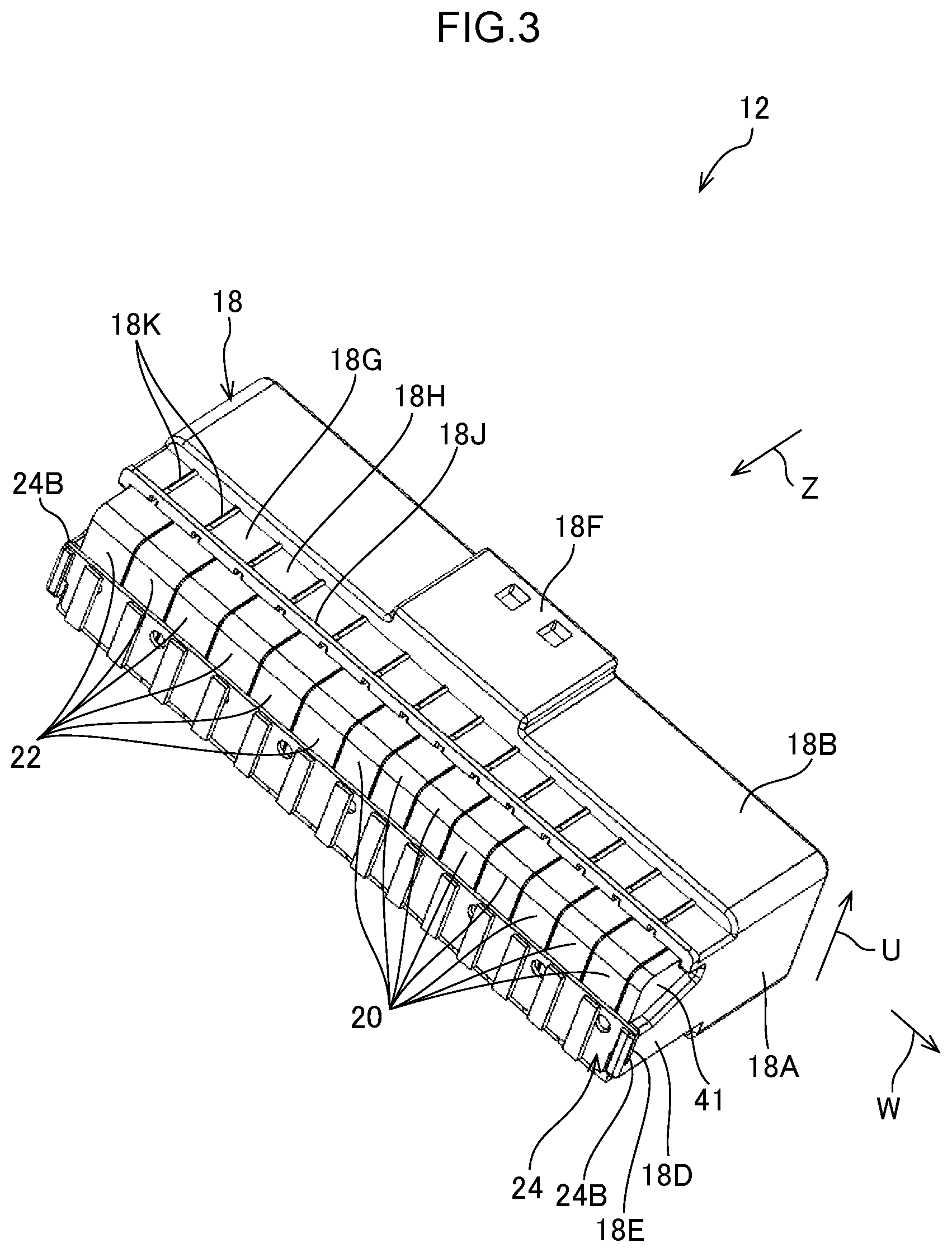 Patent US12322891 Figure 3 – Connector and connector set