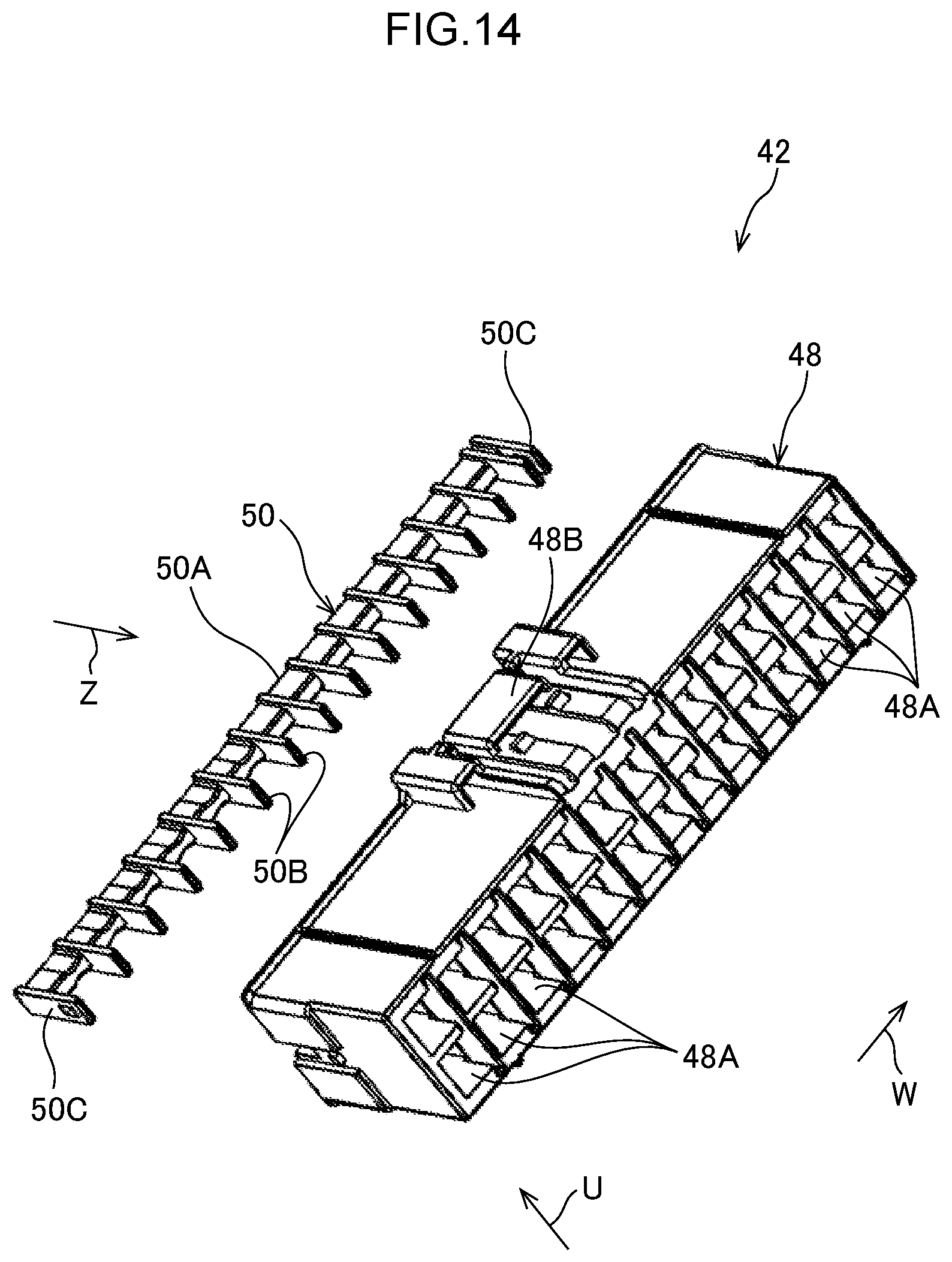 Patent US12322891 Figure 14 – Connector and connector set