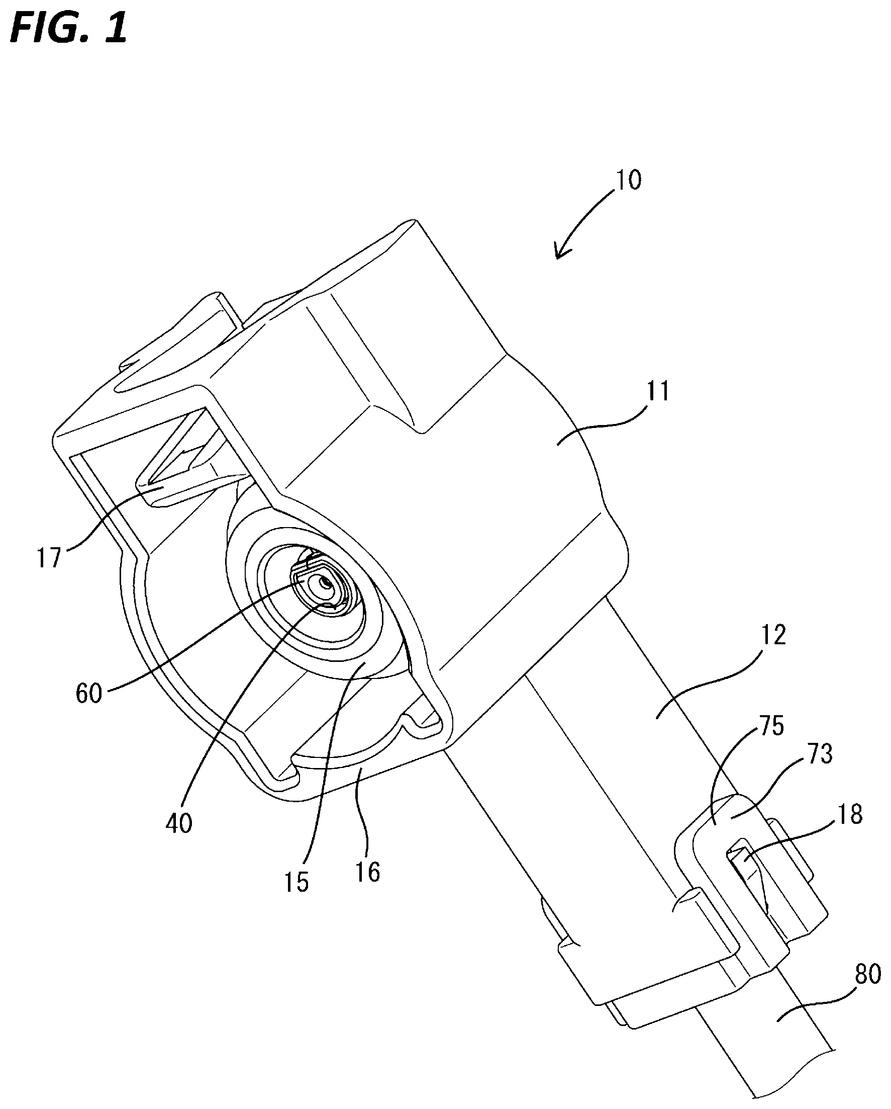 Patent US12322913 — Connector with improved shielding — Figure 1