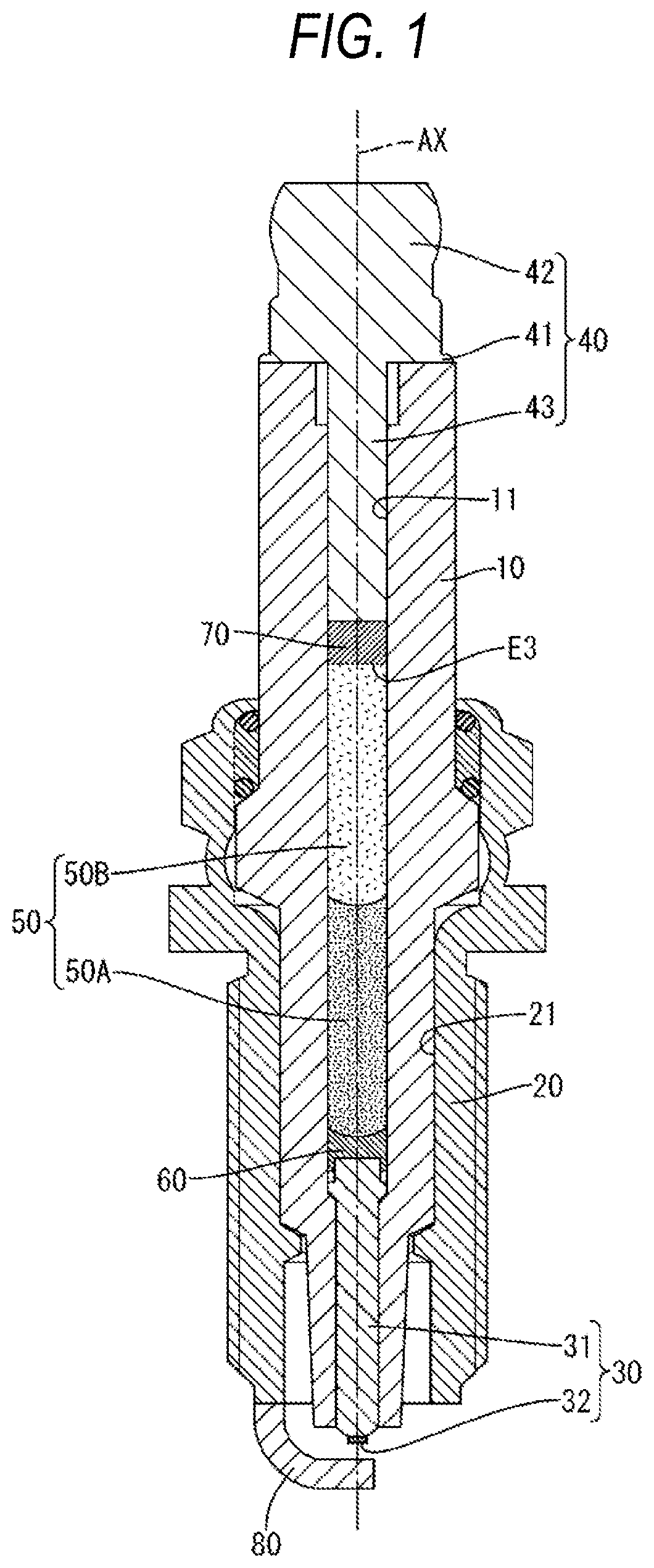 Patent US12322931 — Spark plug — Figure 1