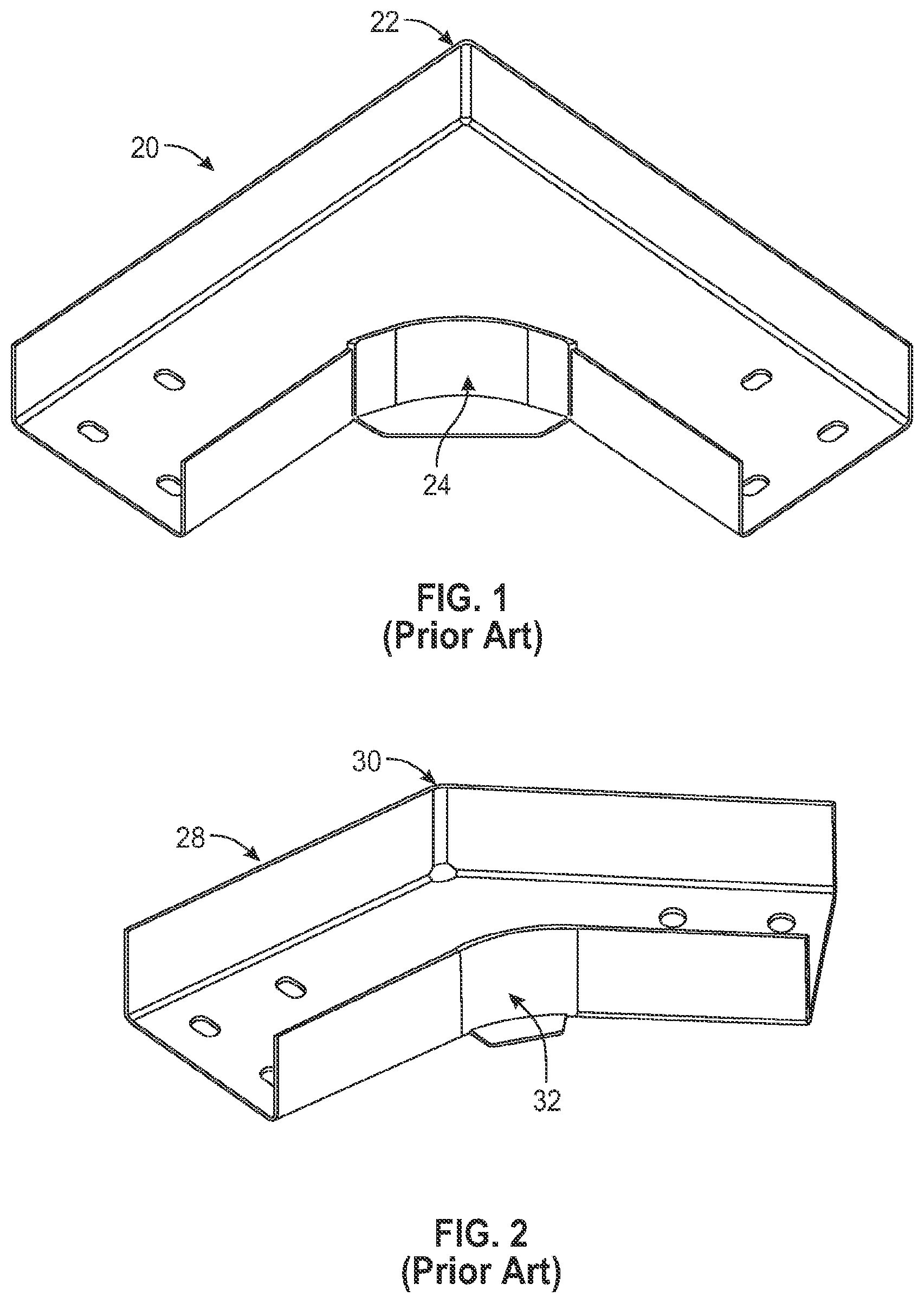 Patent US12322943 — Non-welded horizontal cable tray redirector — Figure 1