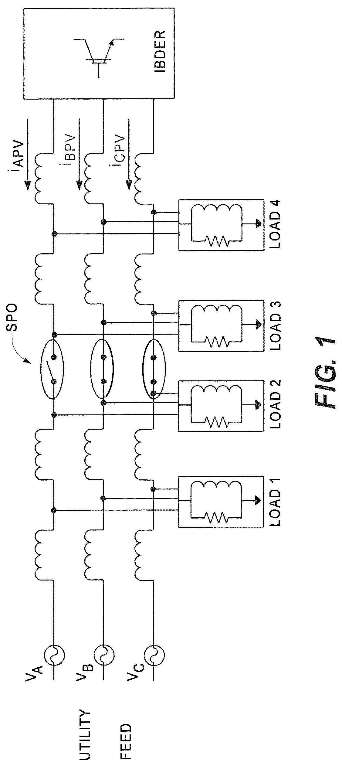 Patent US12322974 Figure 1 – Method and apparatus for detection of arbitrarily located single-phase open circuits by inverter-based resources