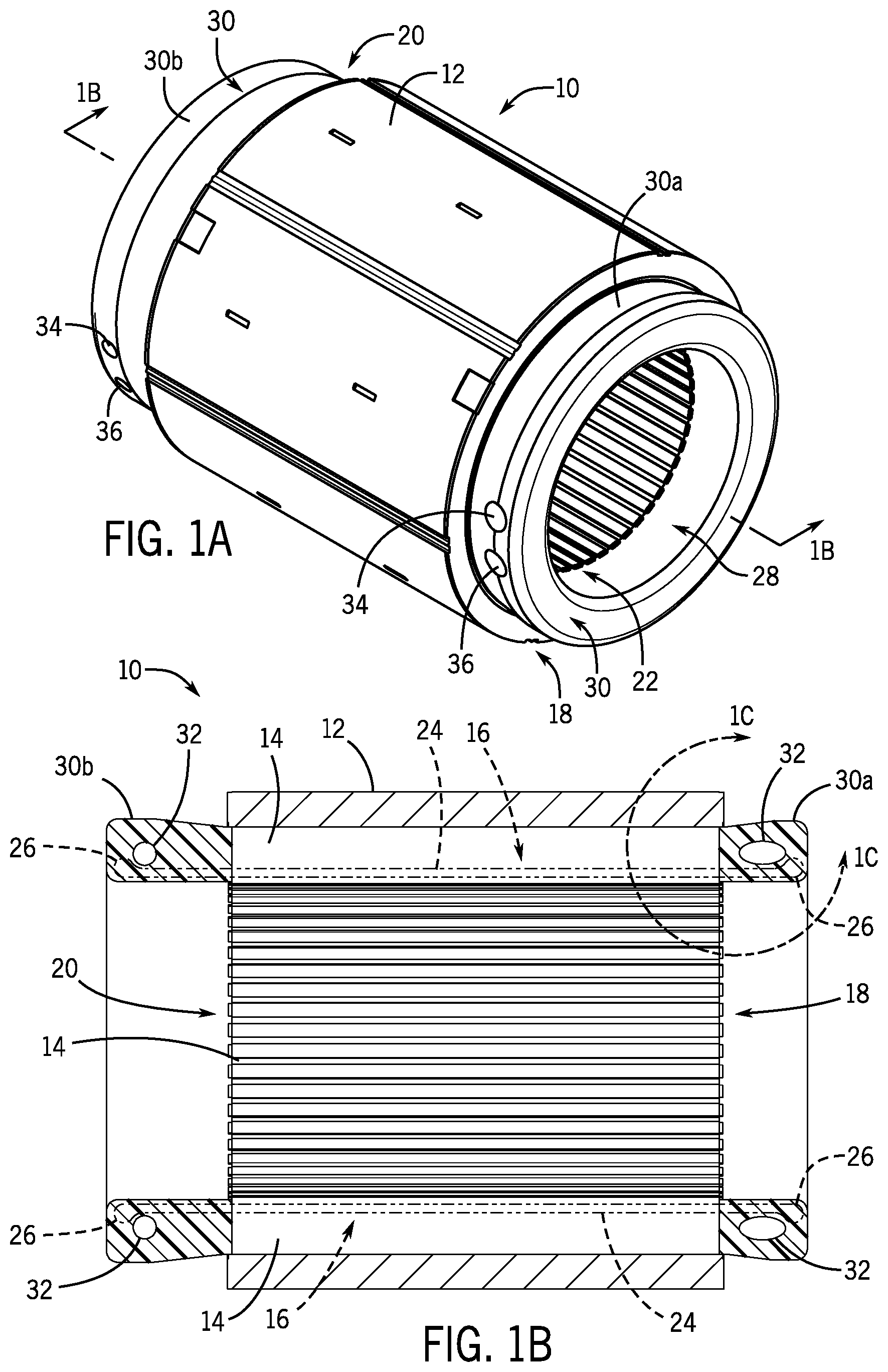 Patent US12323004 — Electric motor with integrated stator cooling passages and method of manufacture thereof — Figure 1