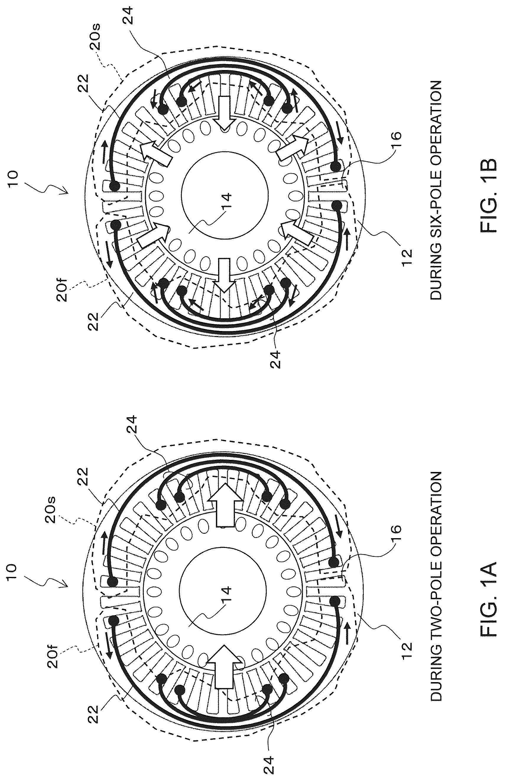 Patent US12323018 — Three-phase induction motor — Figure 1