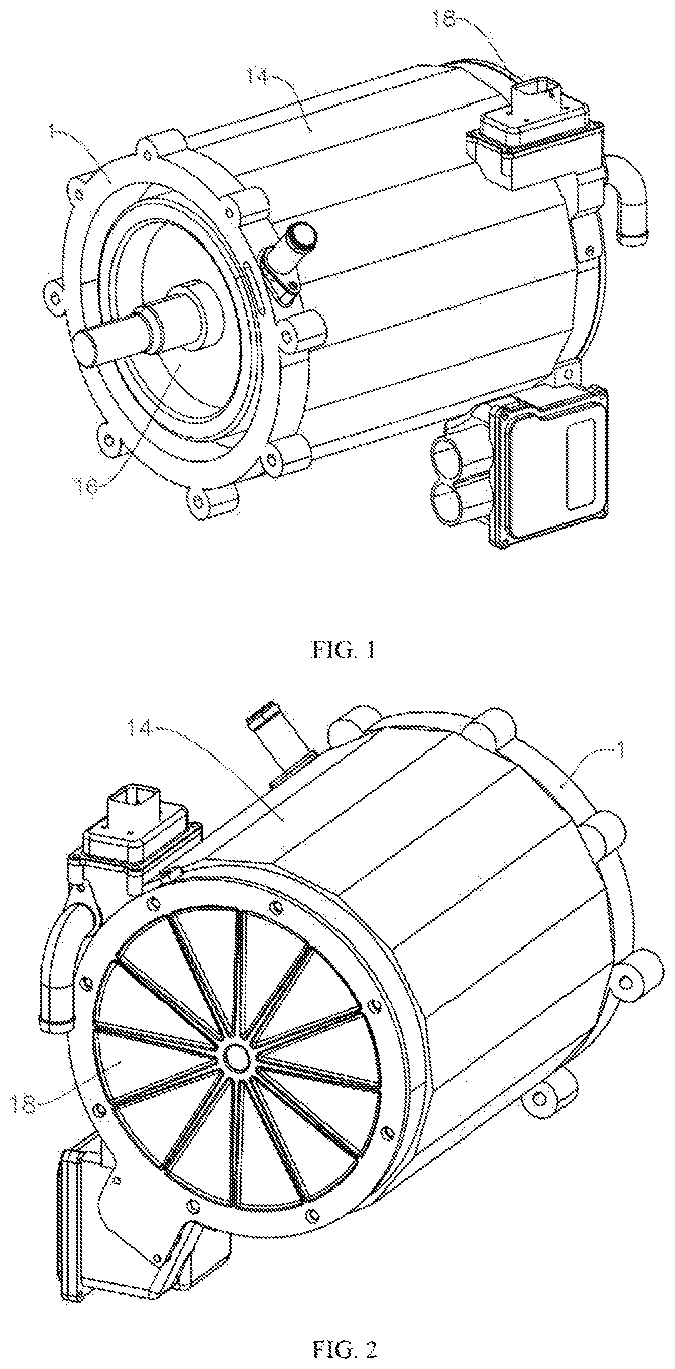 Patent US12323028 Figure 1 – Motor controller with annular circuit layout, drive assembly and vehicle