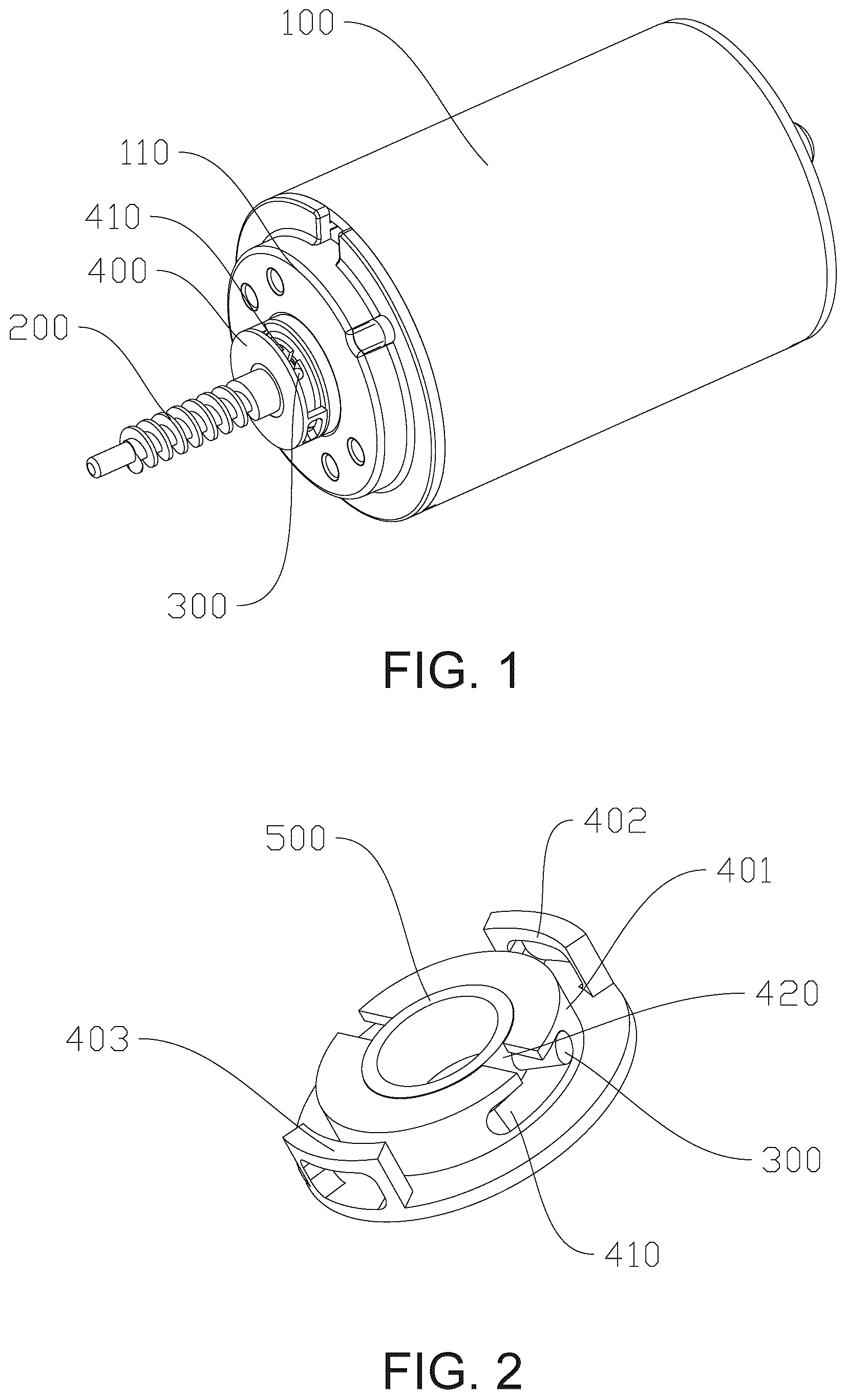 Patent US12323036 — Rotating self-locking actuator — Figure 1