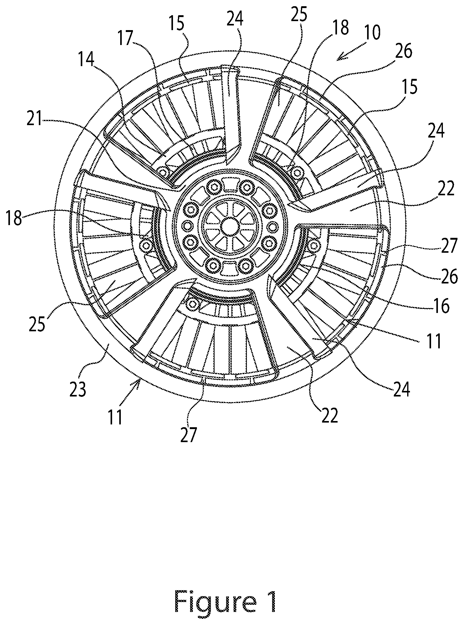 Patent US12323039 — Air cooling of an internal combustion engine with an electrical motor or generator — Figure 1