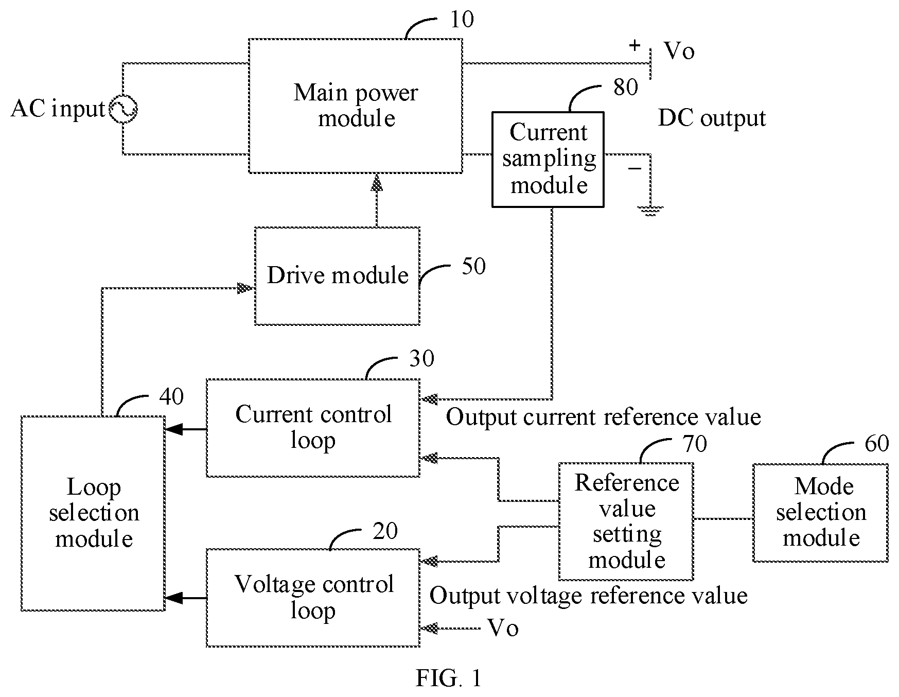 Patent US12323051 — Power supply apparatus and method for controlling power supply apparatus — Figure 1