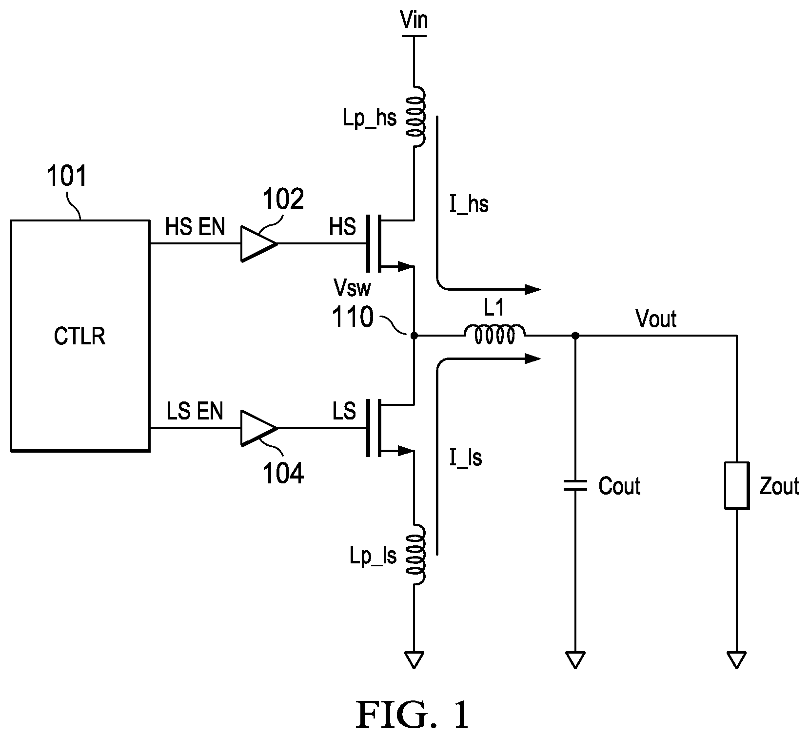 Patent US12323057 Figure 1 – System and method for adaptive gate drive current circuit