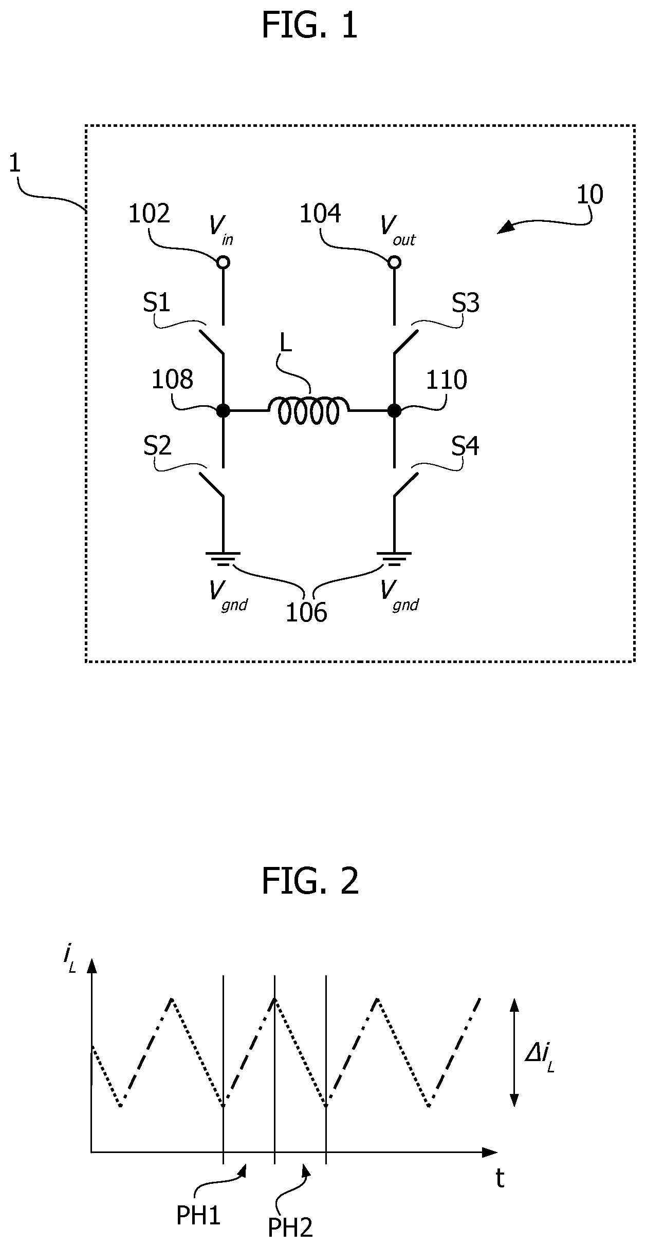Patent US12323060 Figure 1 – Buck-boost DC-DC converter circuit and corresponding method of operation