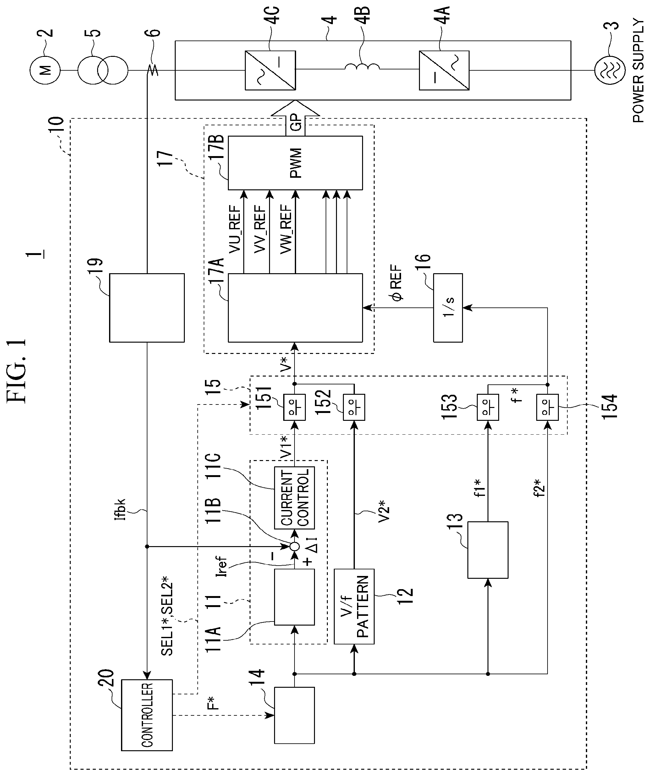 Patent US12323063 Figure 1 – Drive equipment and control method