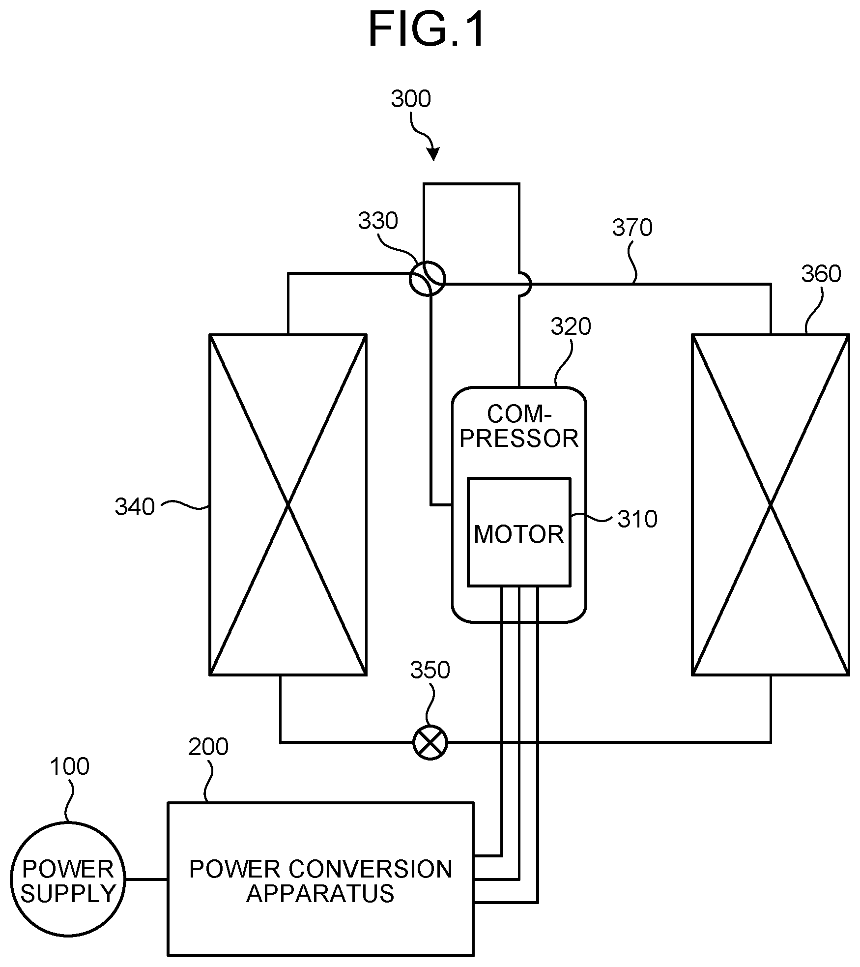 Patent US12323069 — Power conversion apparatus and air conditioner — Figure 1