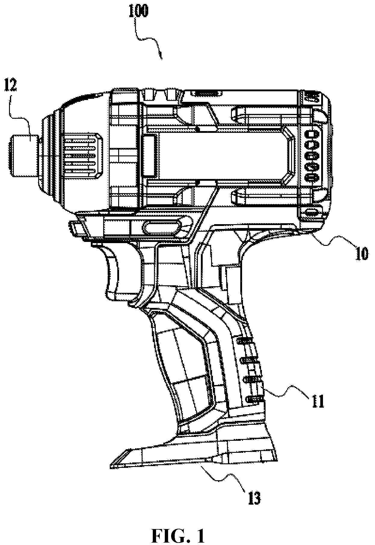 Patent US12323084 Figure 1 – Power tool