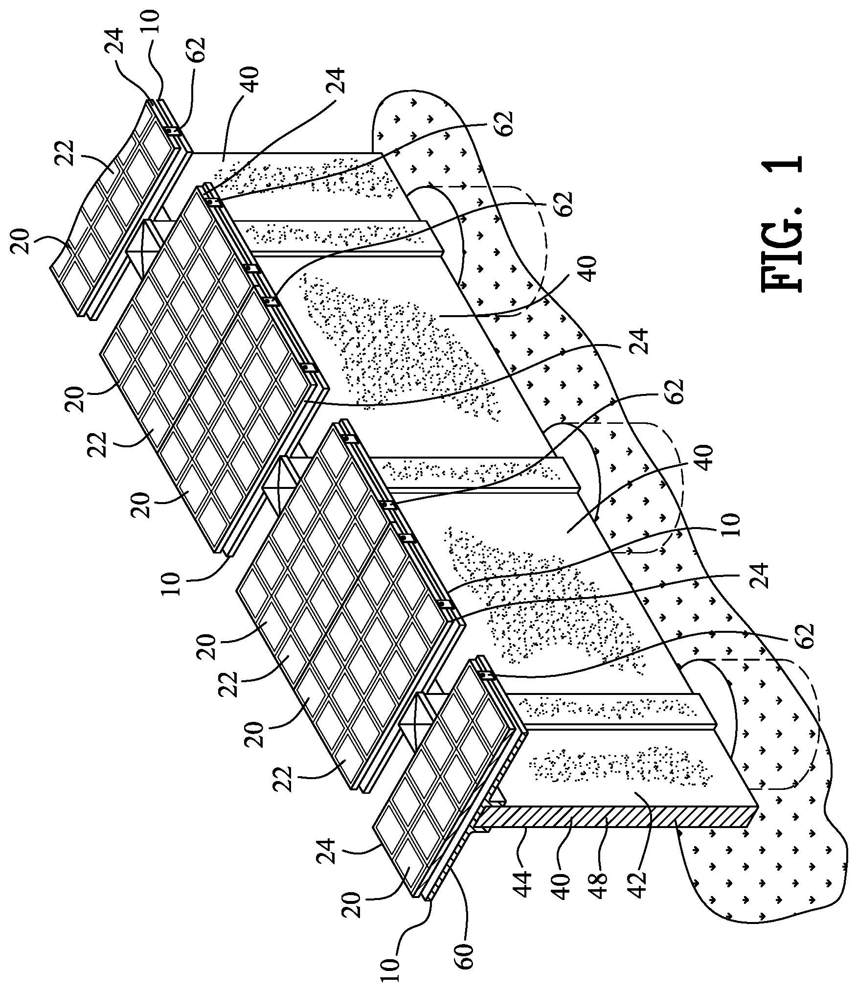 Patent US12323088 — Solar panel support — Figure 1
