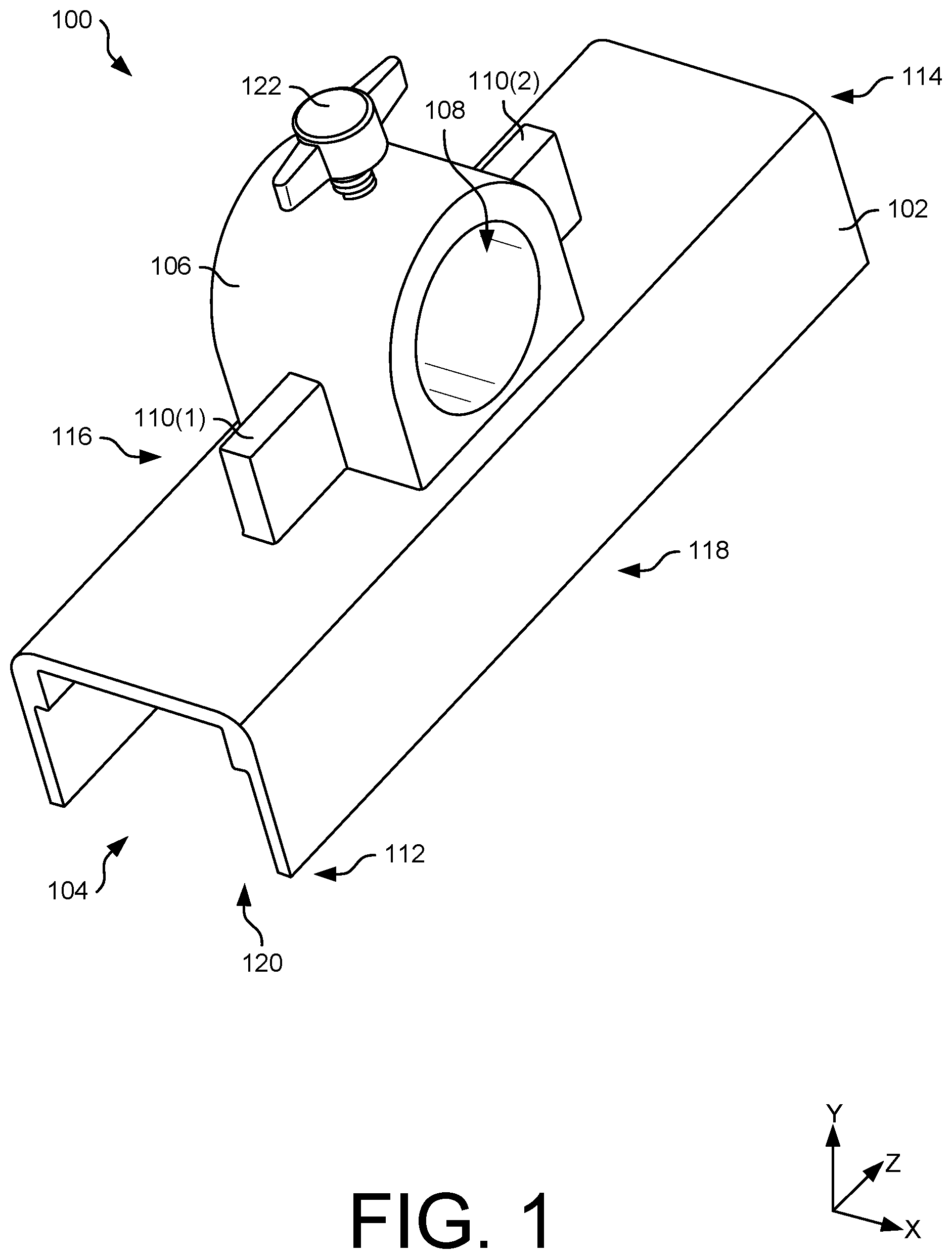 Patent US12323090 — Rail spacing tool for photovoltaic module(s) — Figure 1