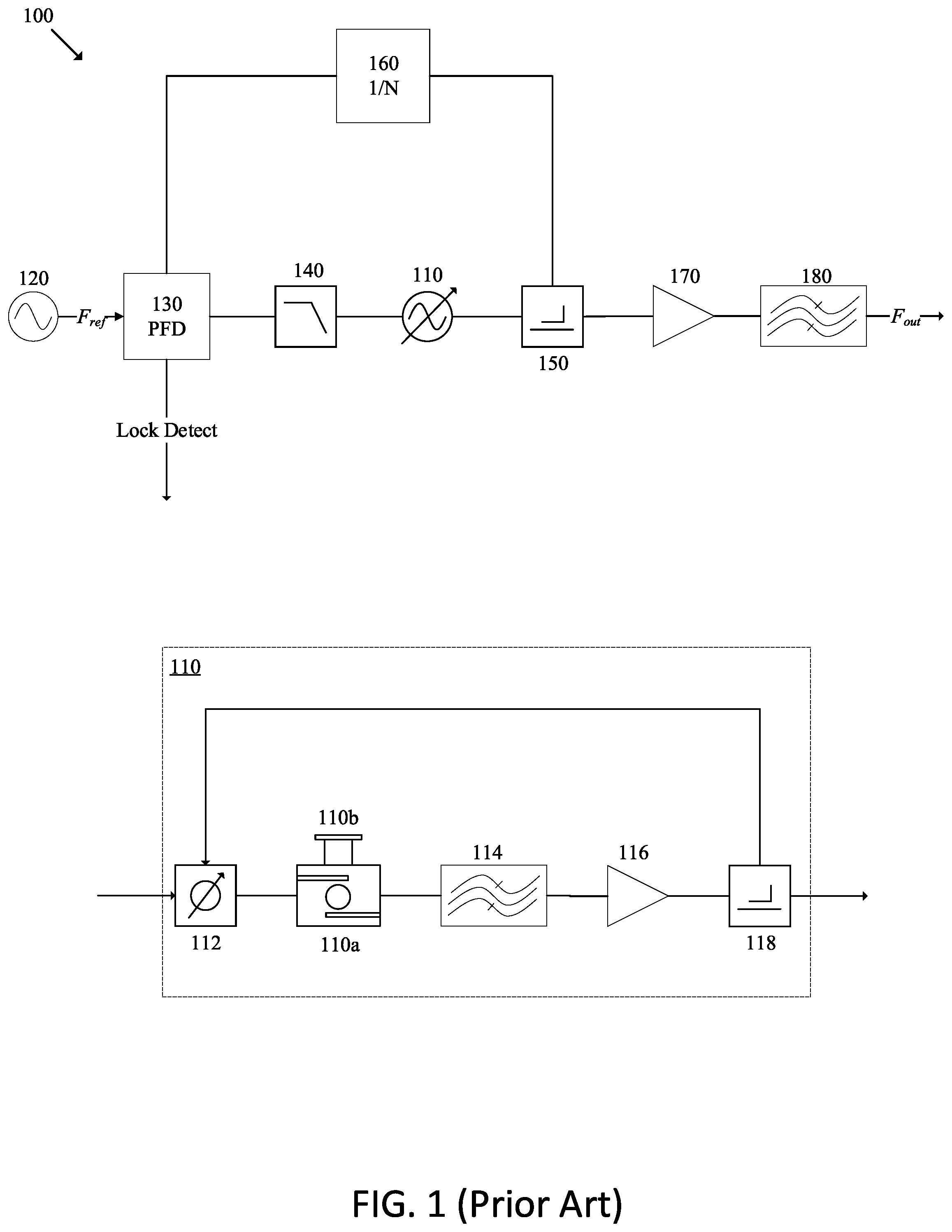 Patent US12323101 — Phase locked oscillator and method — Figure 1