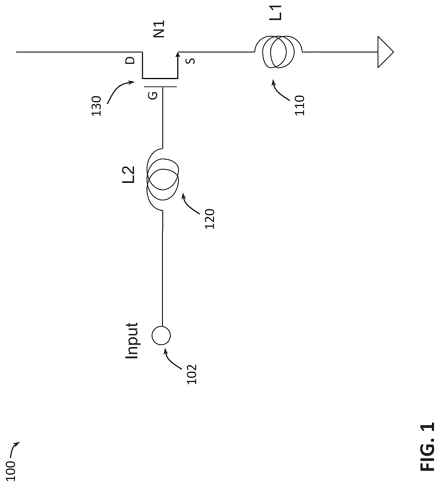 Patent US12323108 — Low noise amplifier topology — Figure 1