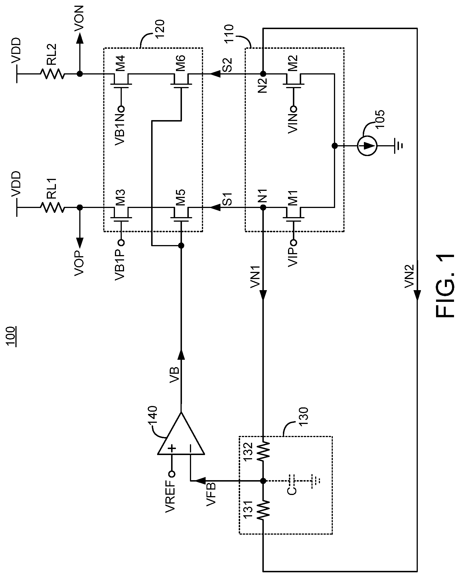 Patent US12323117 — Post driver having voltage protection — Figure 1