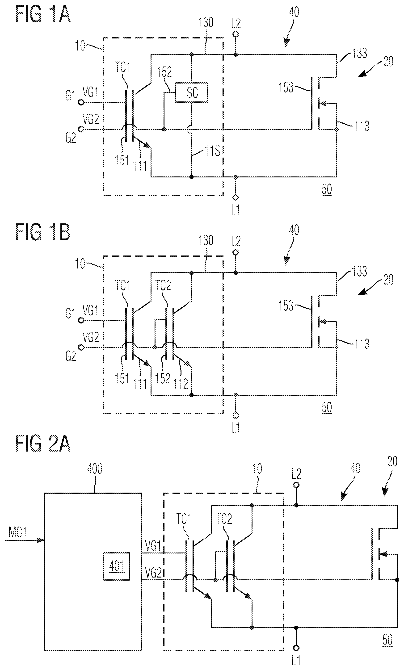 Patent US12323134 — Semiconductor switching module with insulated gate bipolar transistor and unipolar switching device — Figure 1