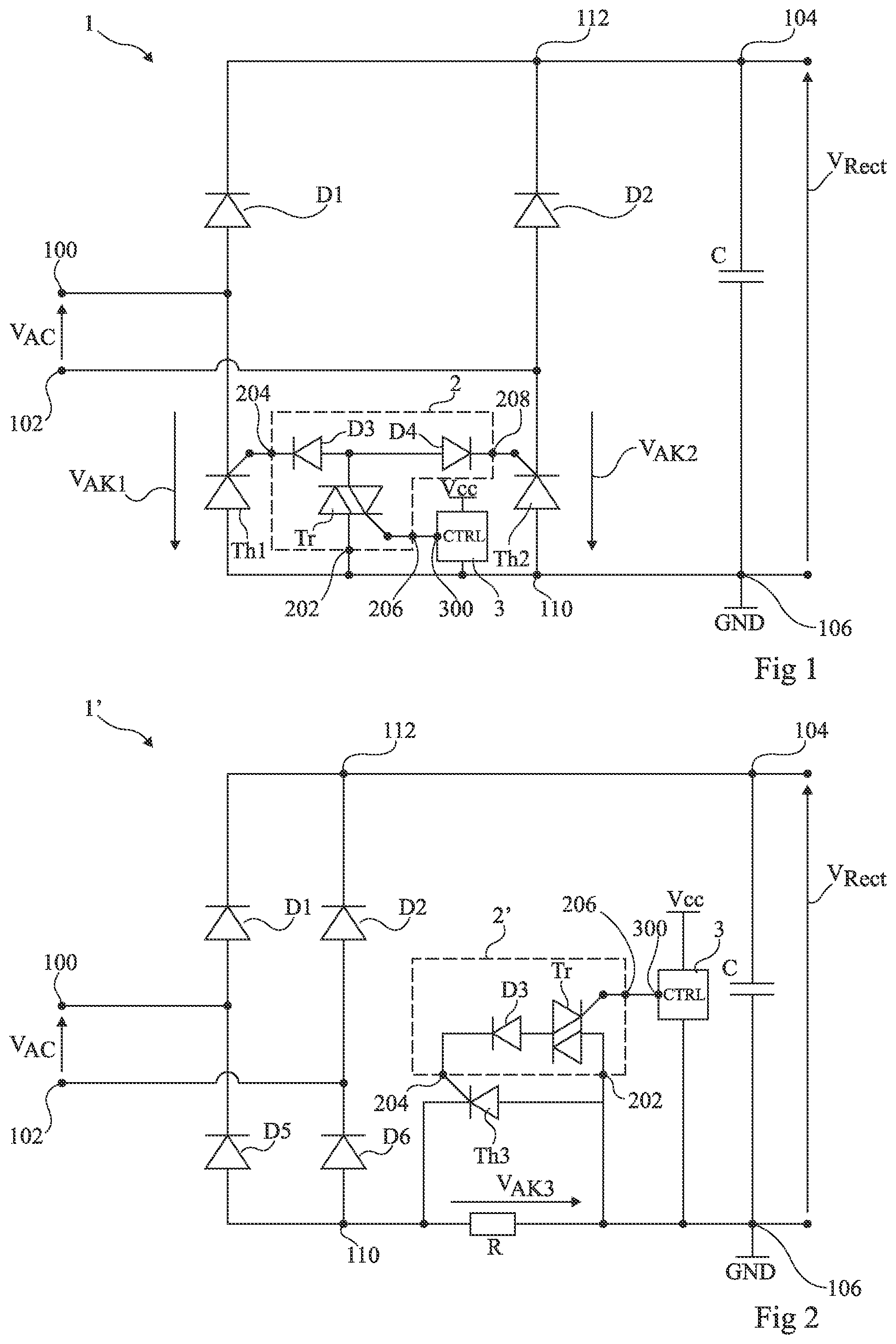 Patent US12323136 — Thyristor control device — Figure 1